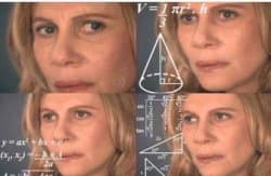Confused Math Lady meme template