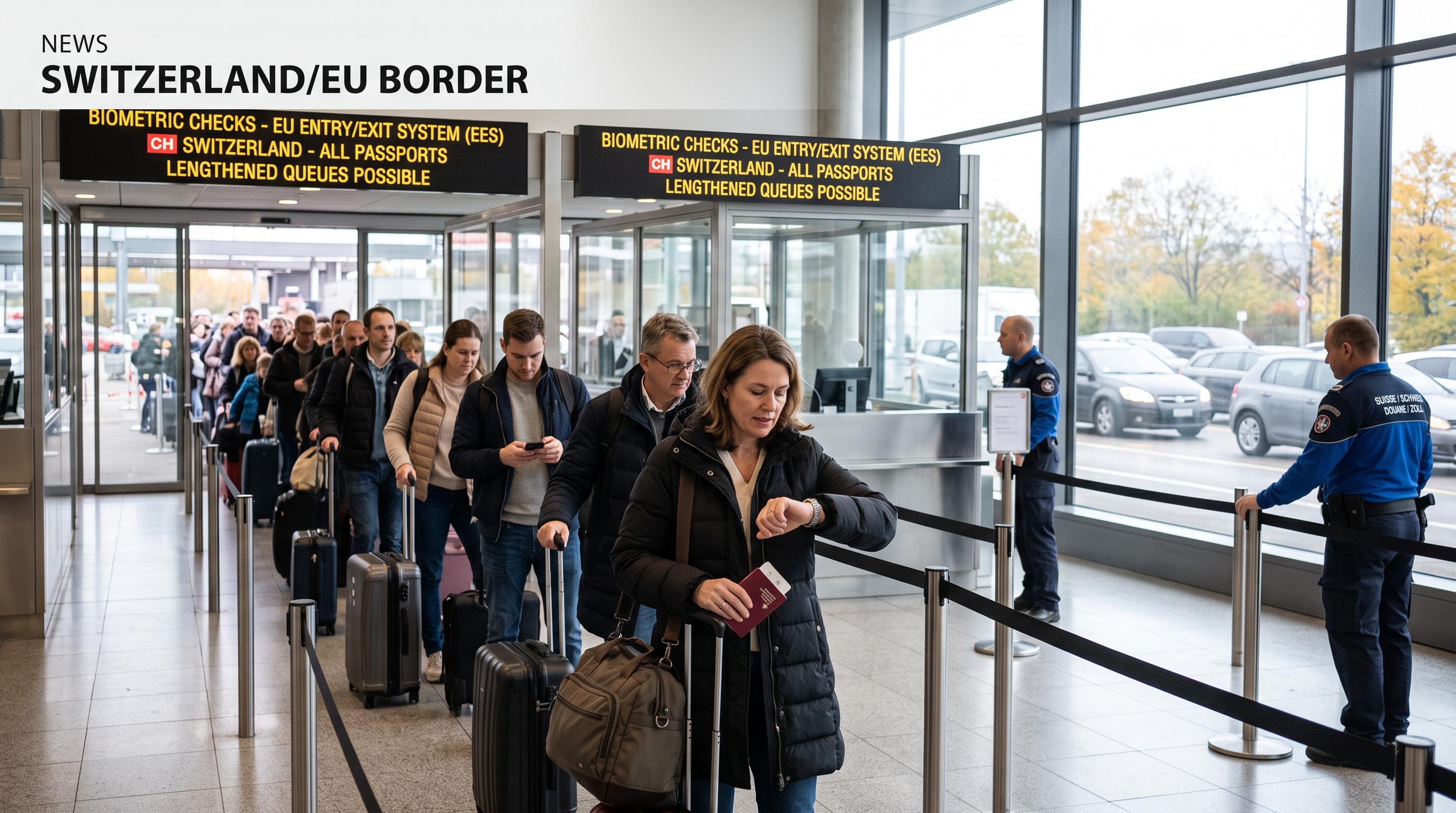 Biometric EU border checks could lengthen queues for travellers from Switzerland