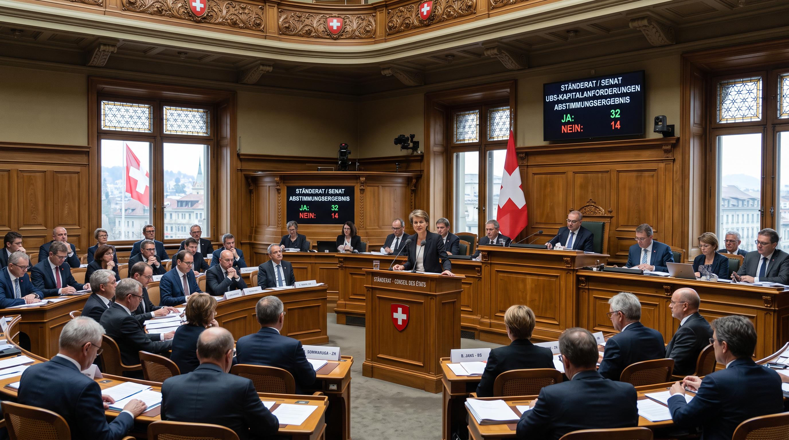 Swiss Senate backs tougher capital rules for UBS