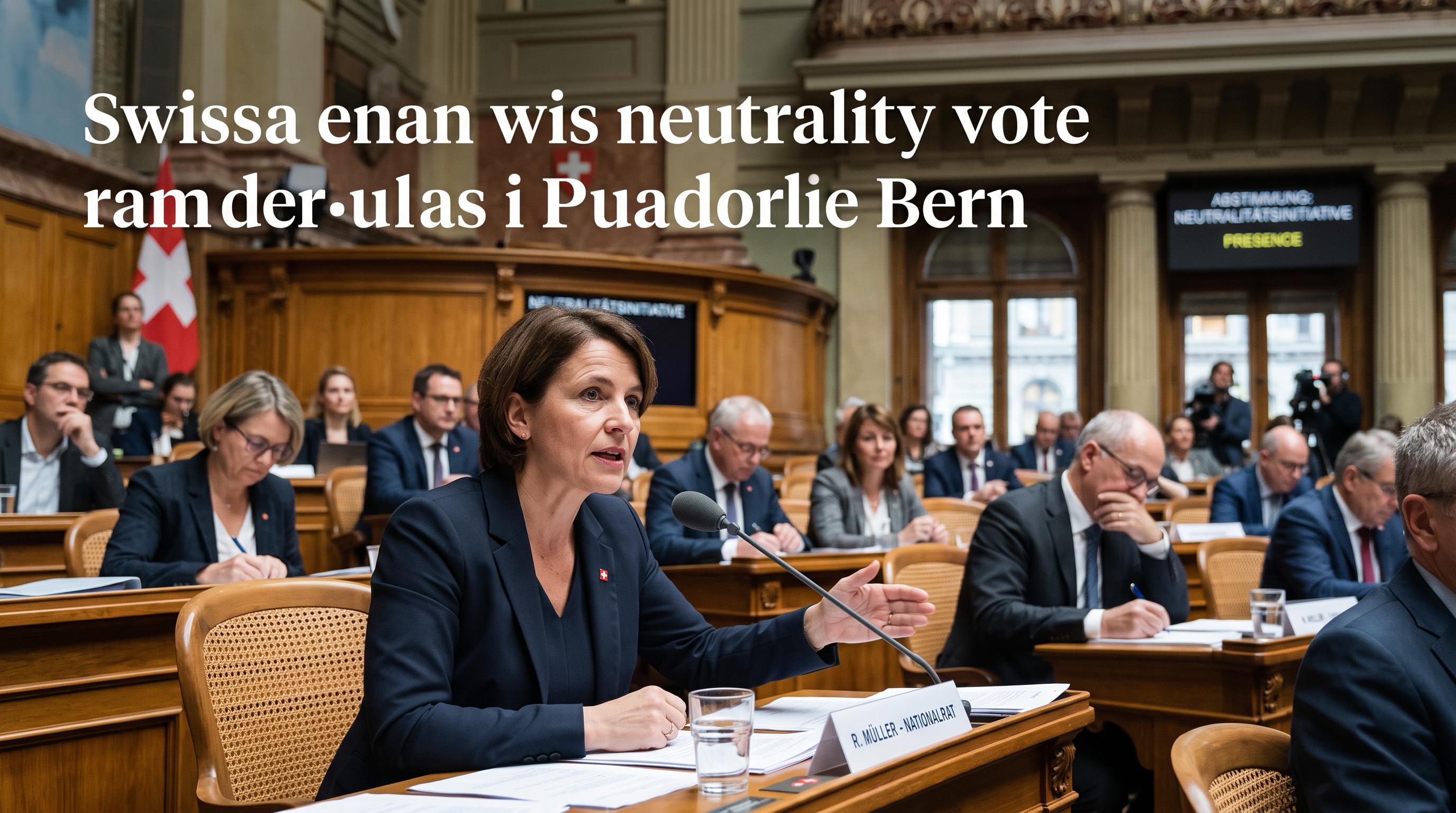 Swiss neutrality vote puts foreign policy model under scrutiny