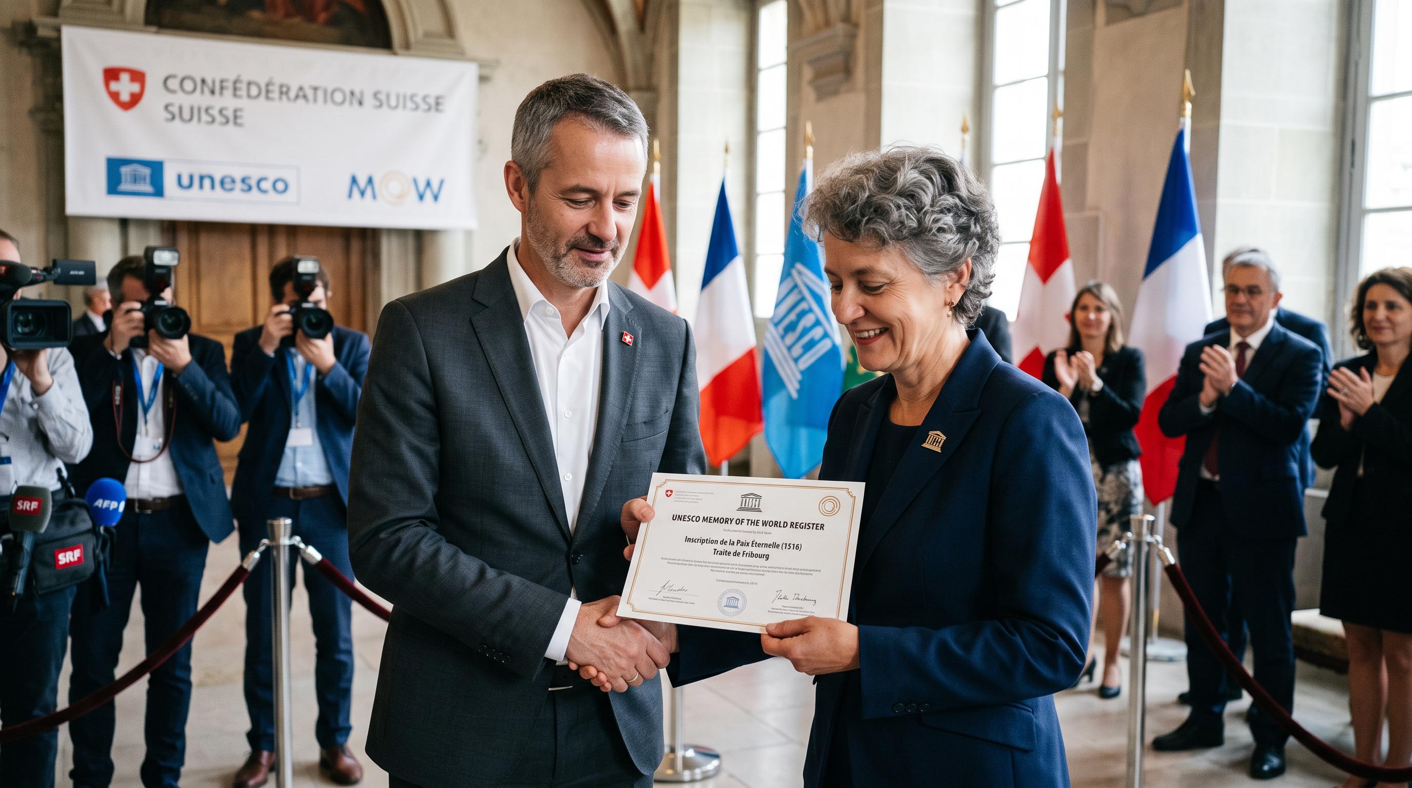Swiss-French treaty from 1516 added to UNESCO heritage register