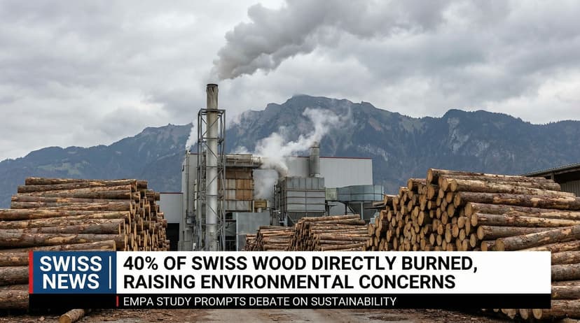 40% of Swiss Wood Directly Burned, Raising Environmental Concerns