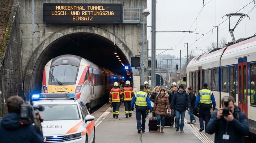 500 Passengers Rescued After EuroCity Train Stalls in Swiss Tunnel