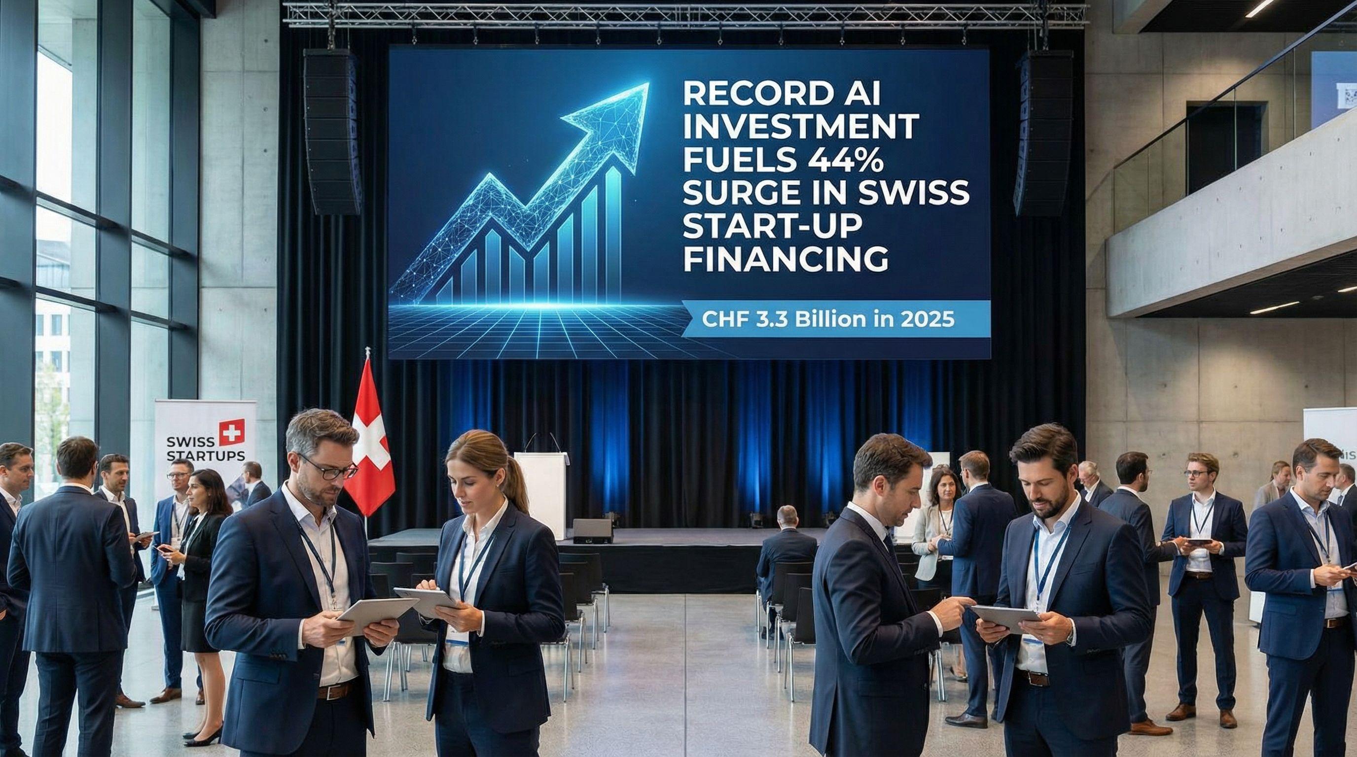 Record AI Investment Fuels 44% Surge in Swiss Start-up Financing