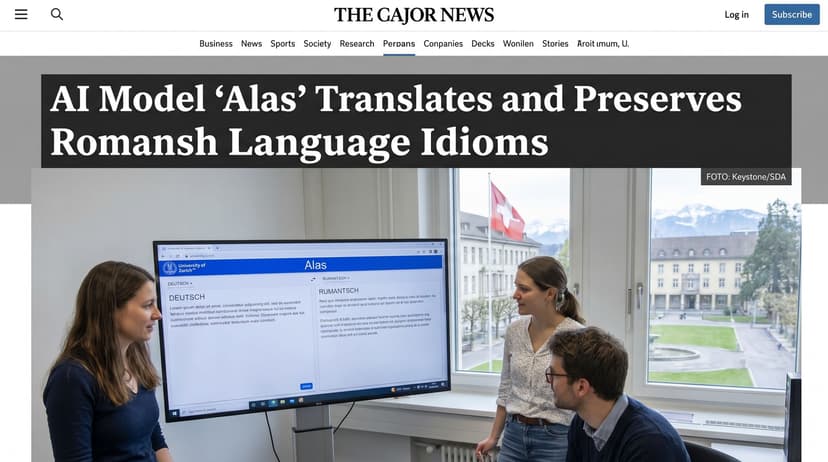 Researchers Develop AI to Translate and Preserve Romansh Language Idioms