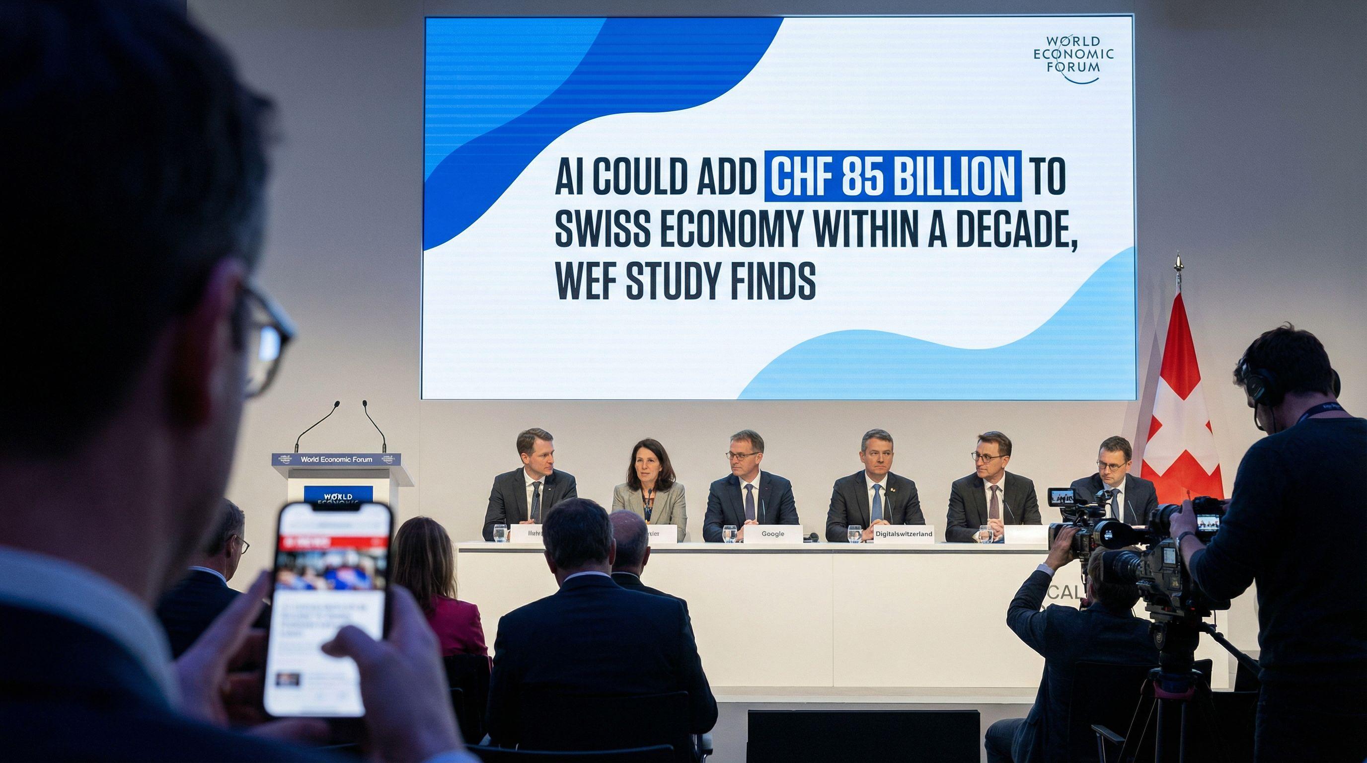 AI Could Add CHF 85 Billion to Swiss Economy Within a Decade, WEF Study Finds