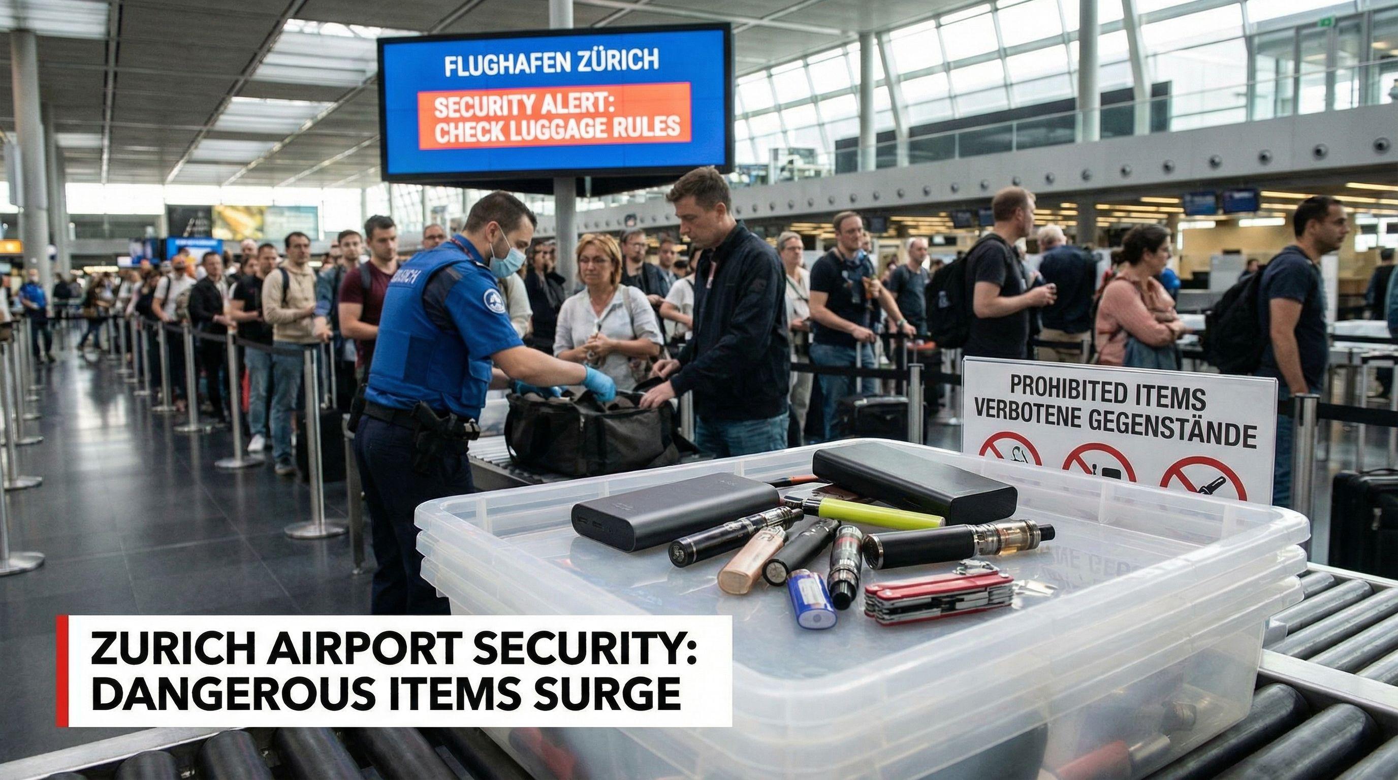 Airport Security Concerns Rise as Dangerous Items Surge