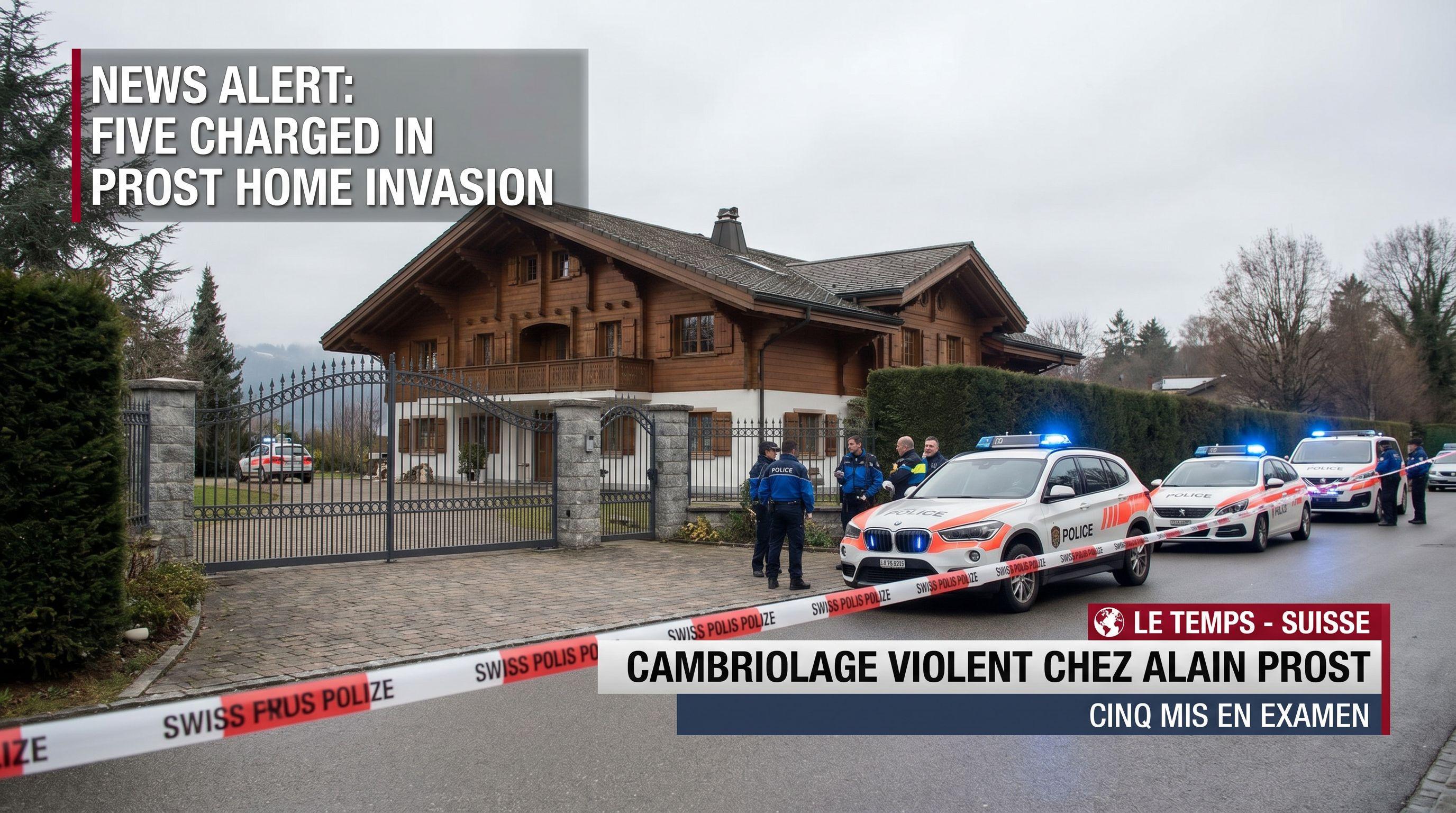 Five Charged in Violent Burglary at F1 Champion Alain Prost's Swiss Home