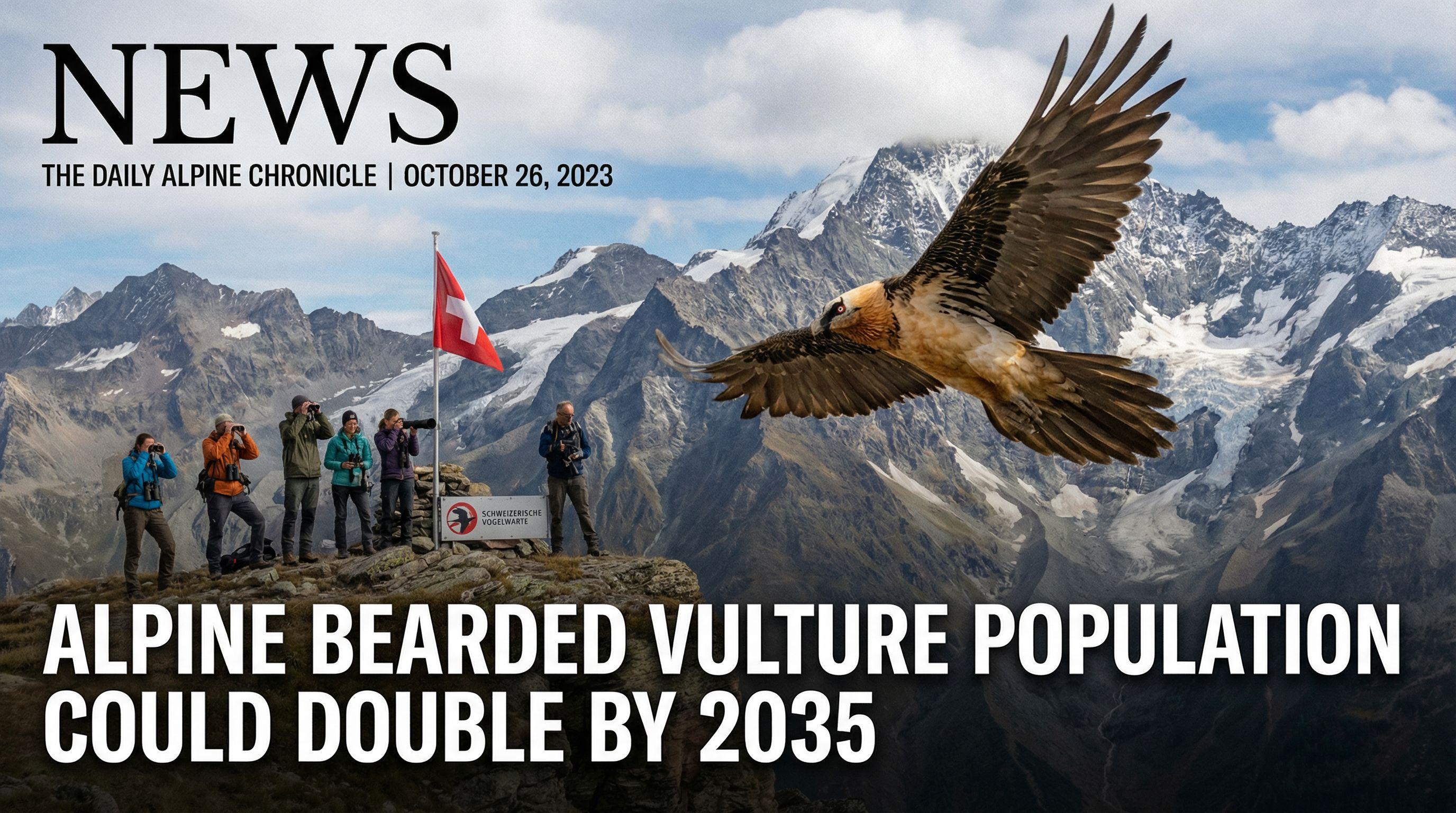 Alpine Bearded Vulture Population Could Double by 2035