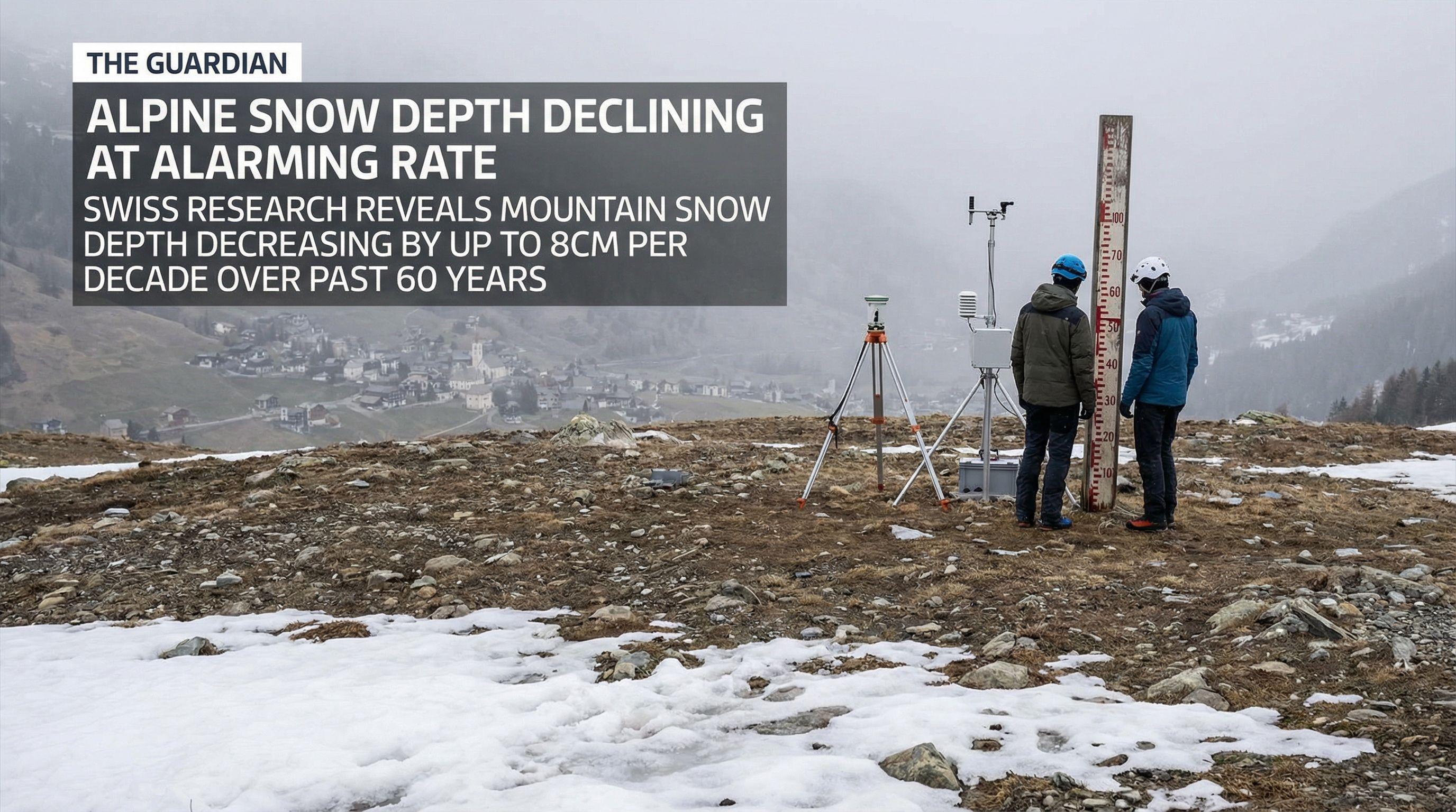 Alpine Snow Depth Declining at Alarming Rate