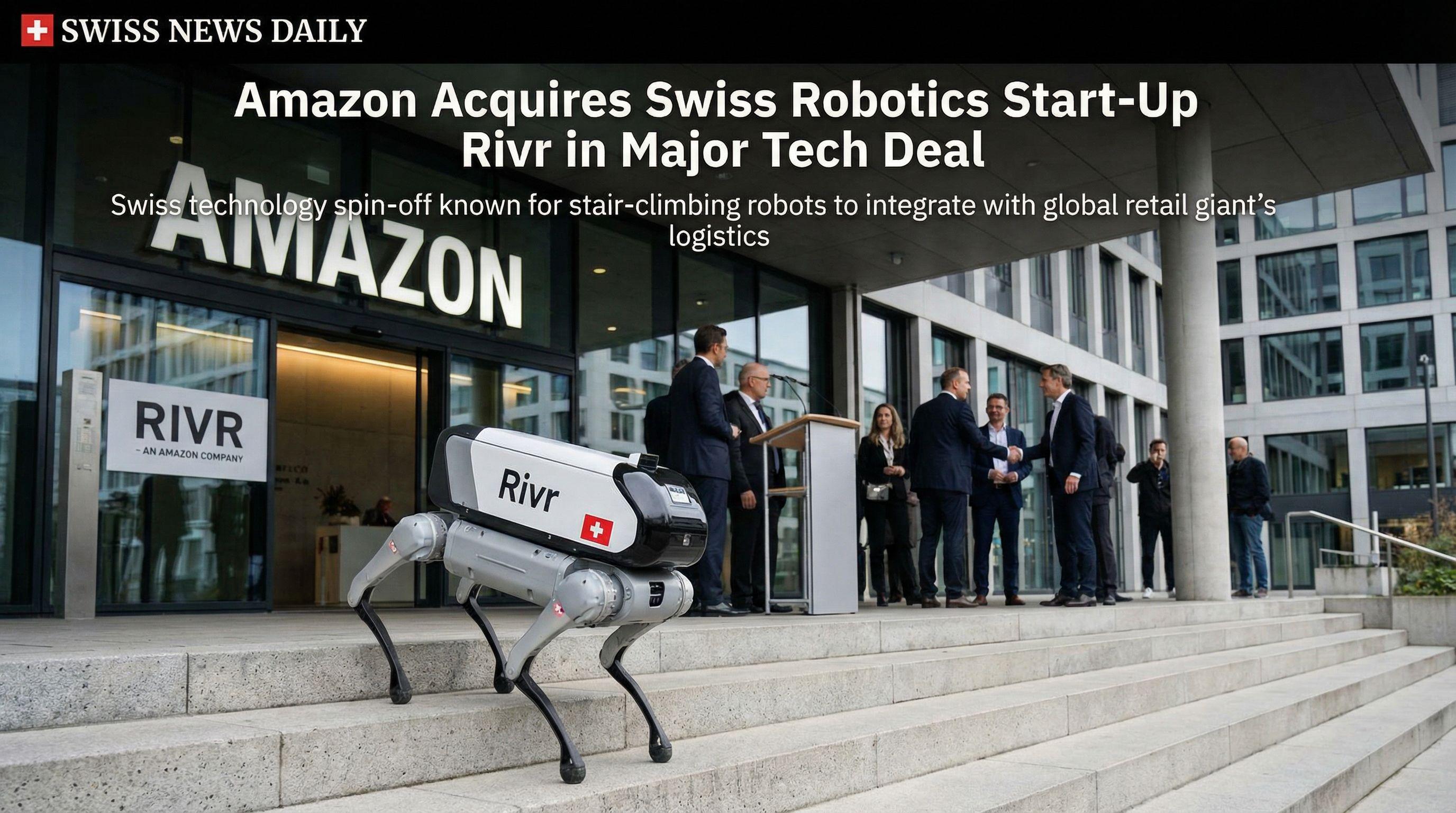 Amazon Acquires Swiss Robotics Start-Up Rivr in Major Tech Deal