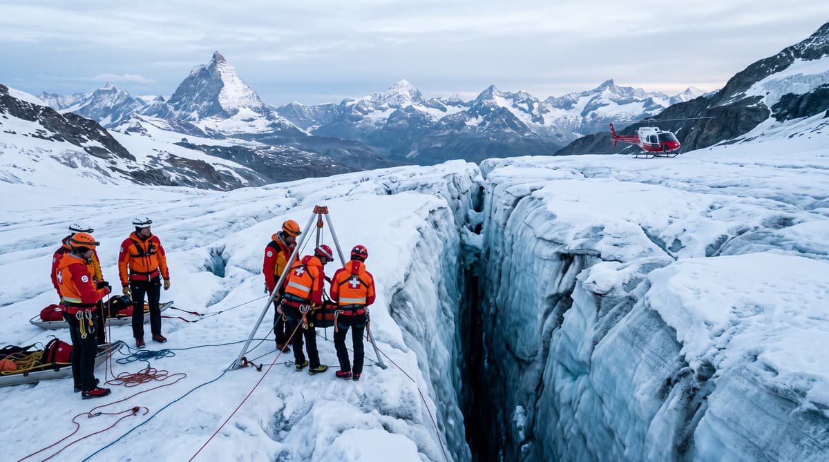 American Tourist Dies After Falling into Swiss Alps Crevasse