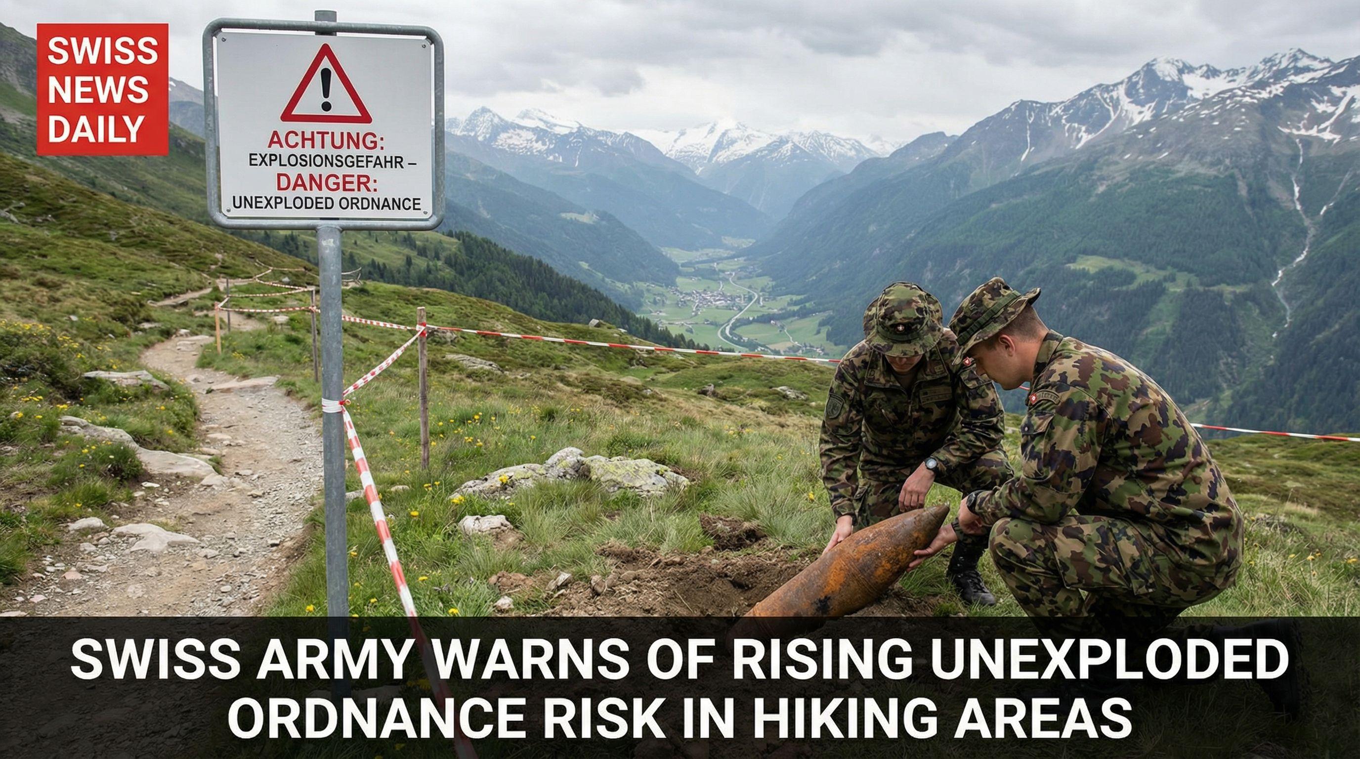 Army Warns of Rising Unexploded Ordnance Risk in Swiss Hiking Areas