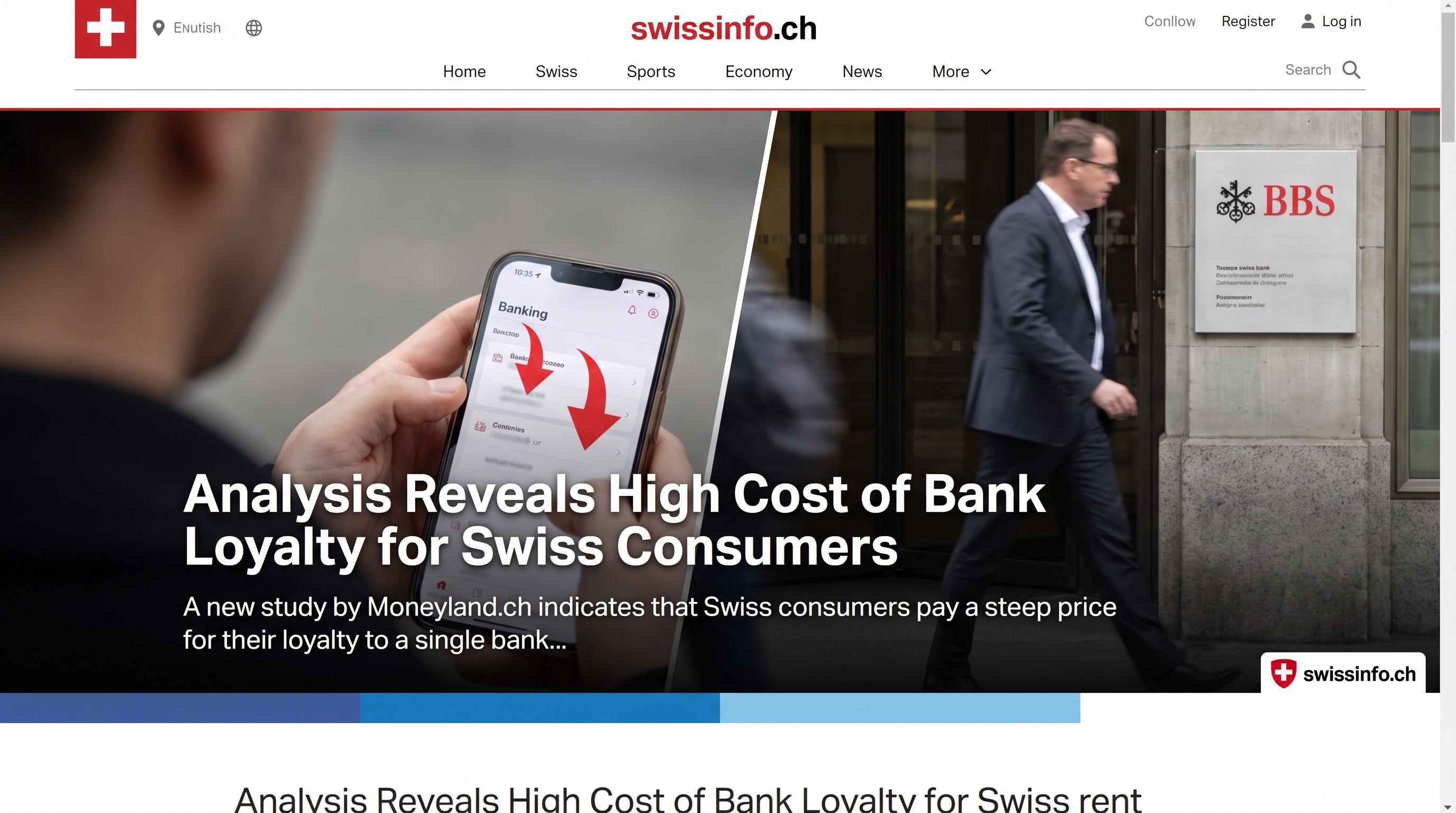 Analysis Reveals High Cost of Bank Loyalty for Swiss Consumers