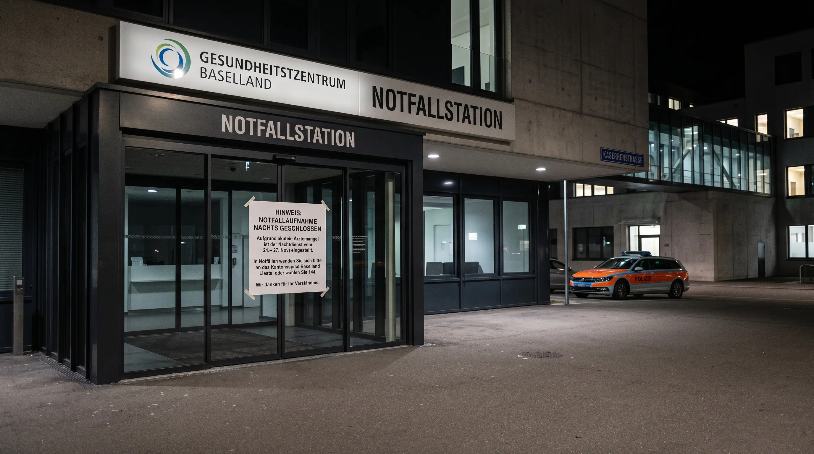 Doctor shortage forces Basel-Country health centre to suspend night service