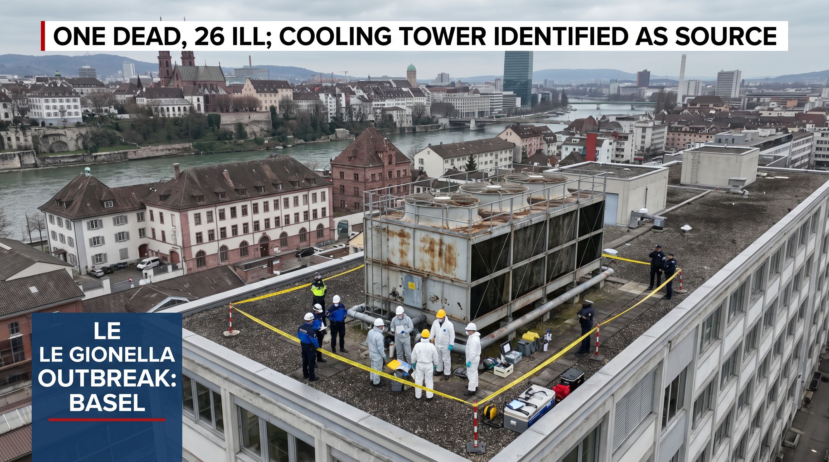 One Dead, 26 Ill in Basel Legionella Outbreak; Cooling Tower Identified as Source
