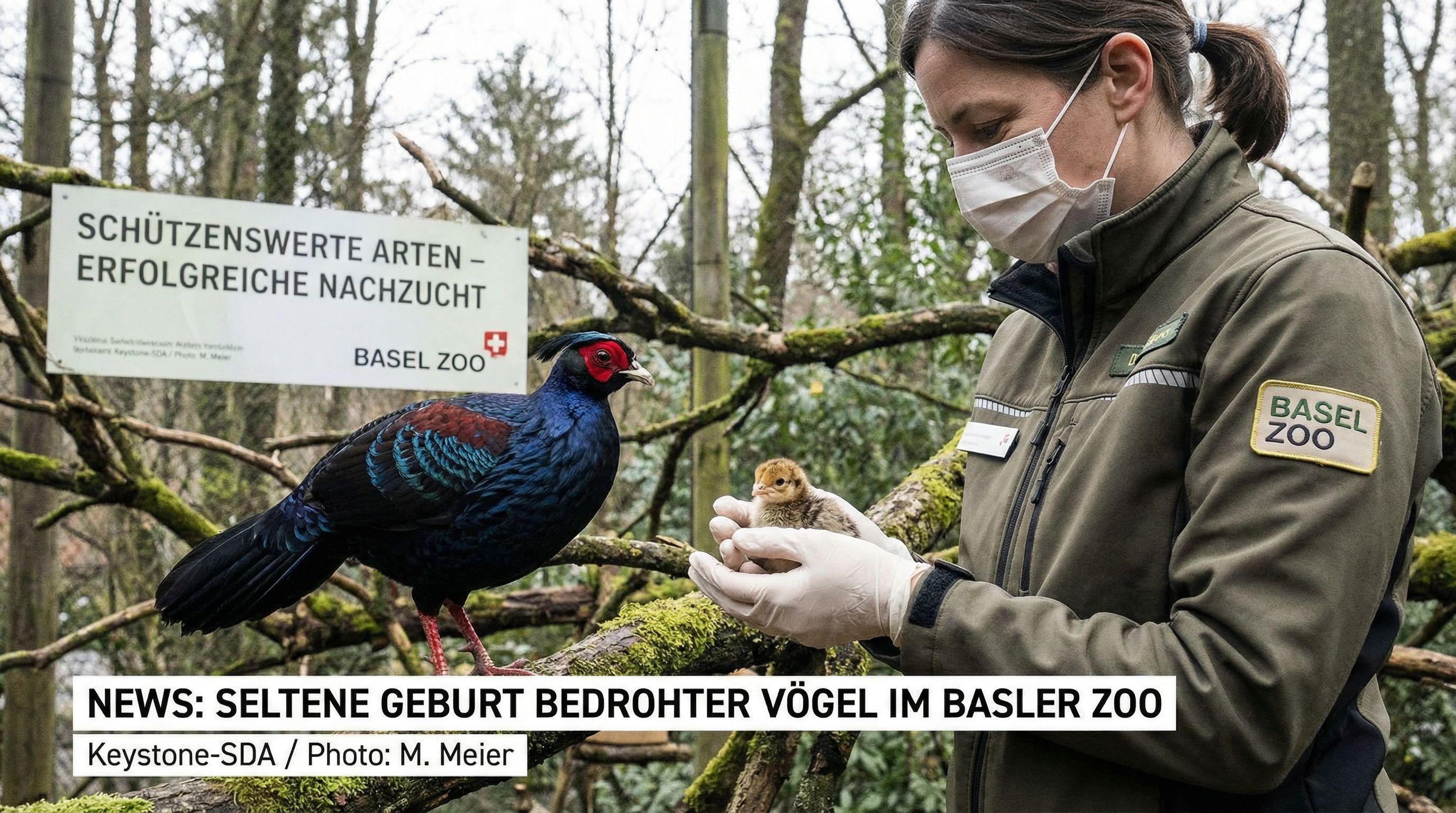 Basel Zoo Celebrates Rare Birth of Critically Endangered Birds