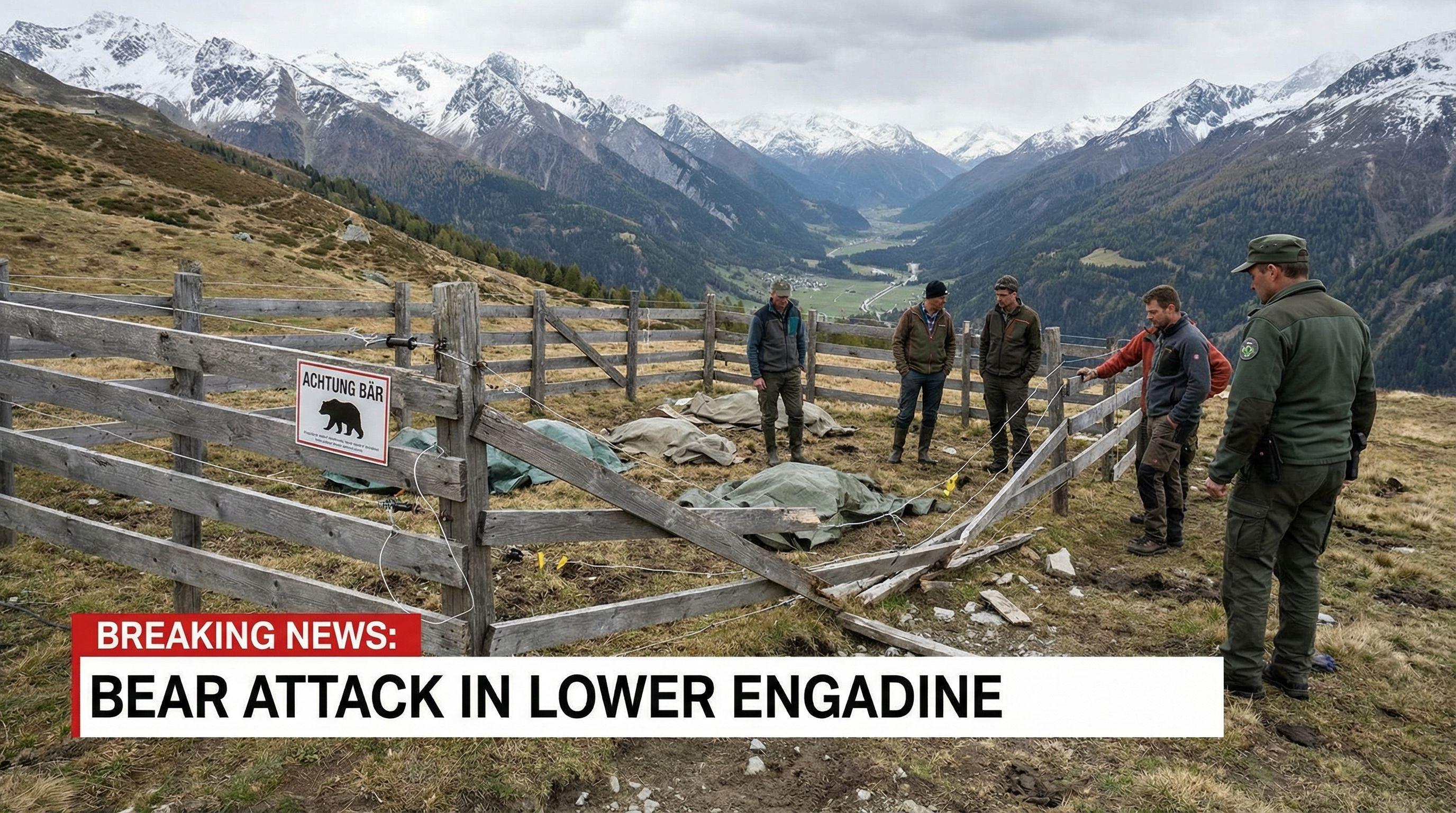 Bear Attack in Lower Engadine Marks First Livestock Predation in Four Years