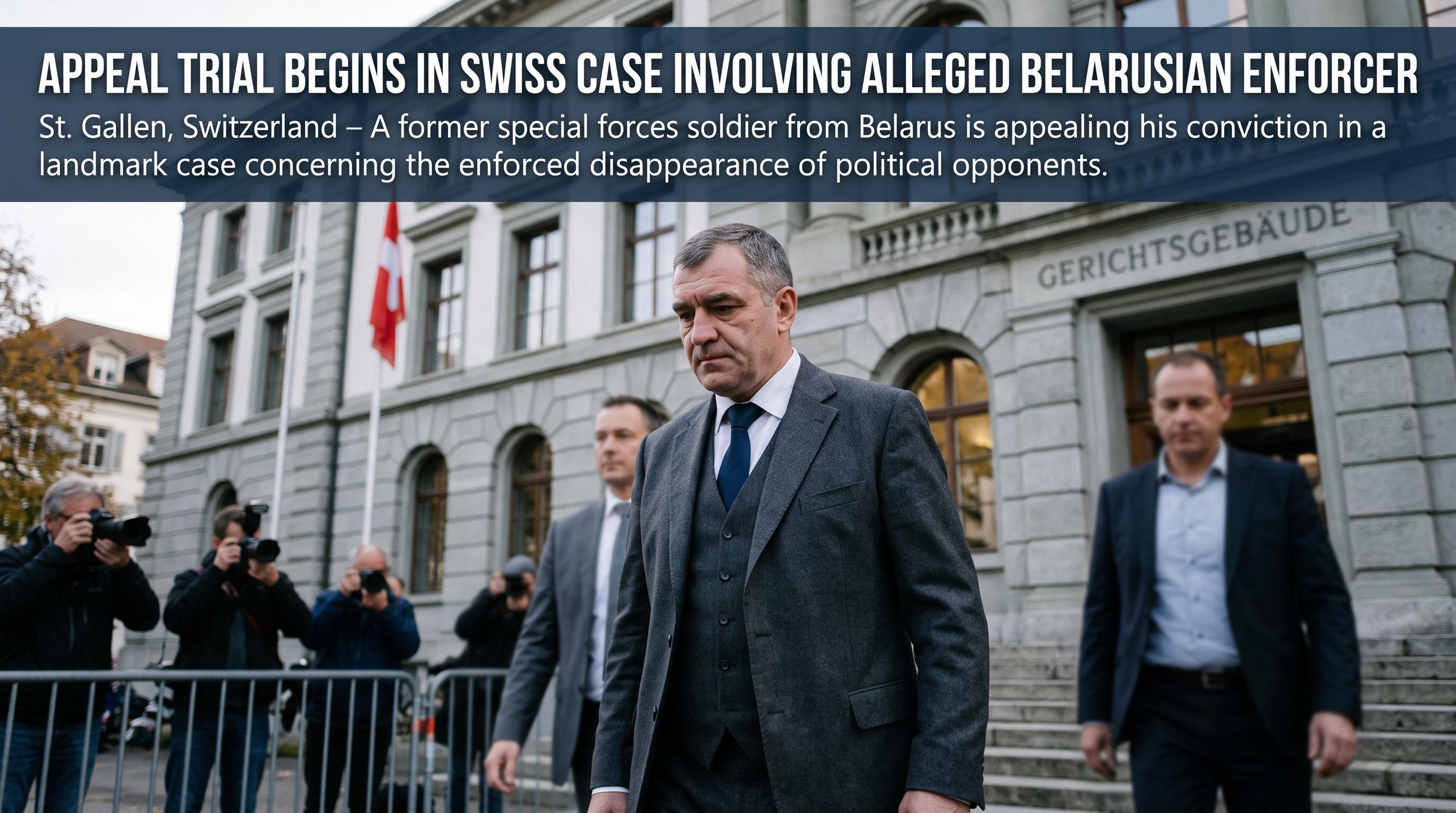 Appeal trial begins in Swiss case involving alleged Belarusian enforcer