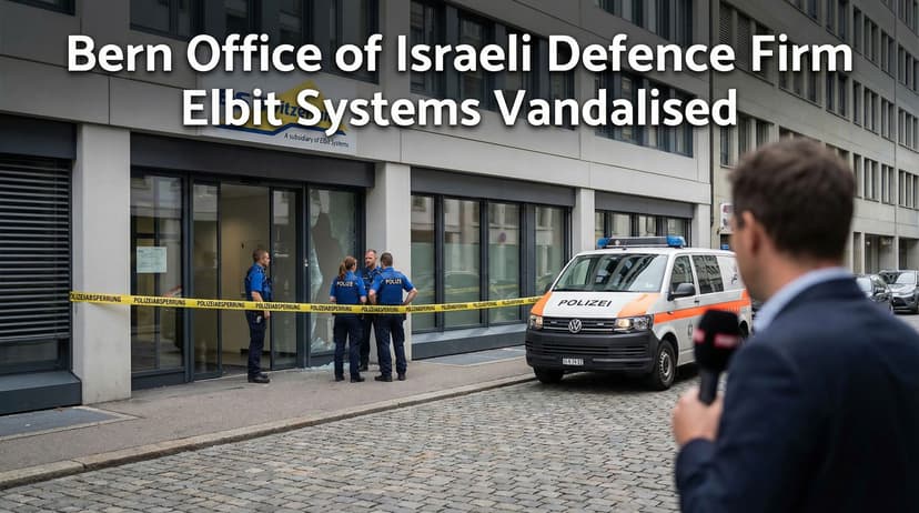 Bern Office of Israeli Defence Firm Elbit Systems Vandalised