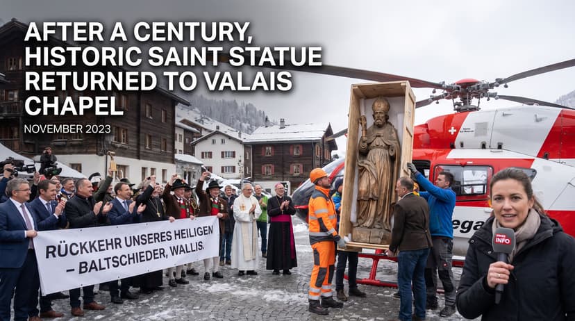 After a Century, Historic Saint Statue Returned to Valais Chapel