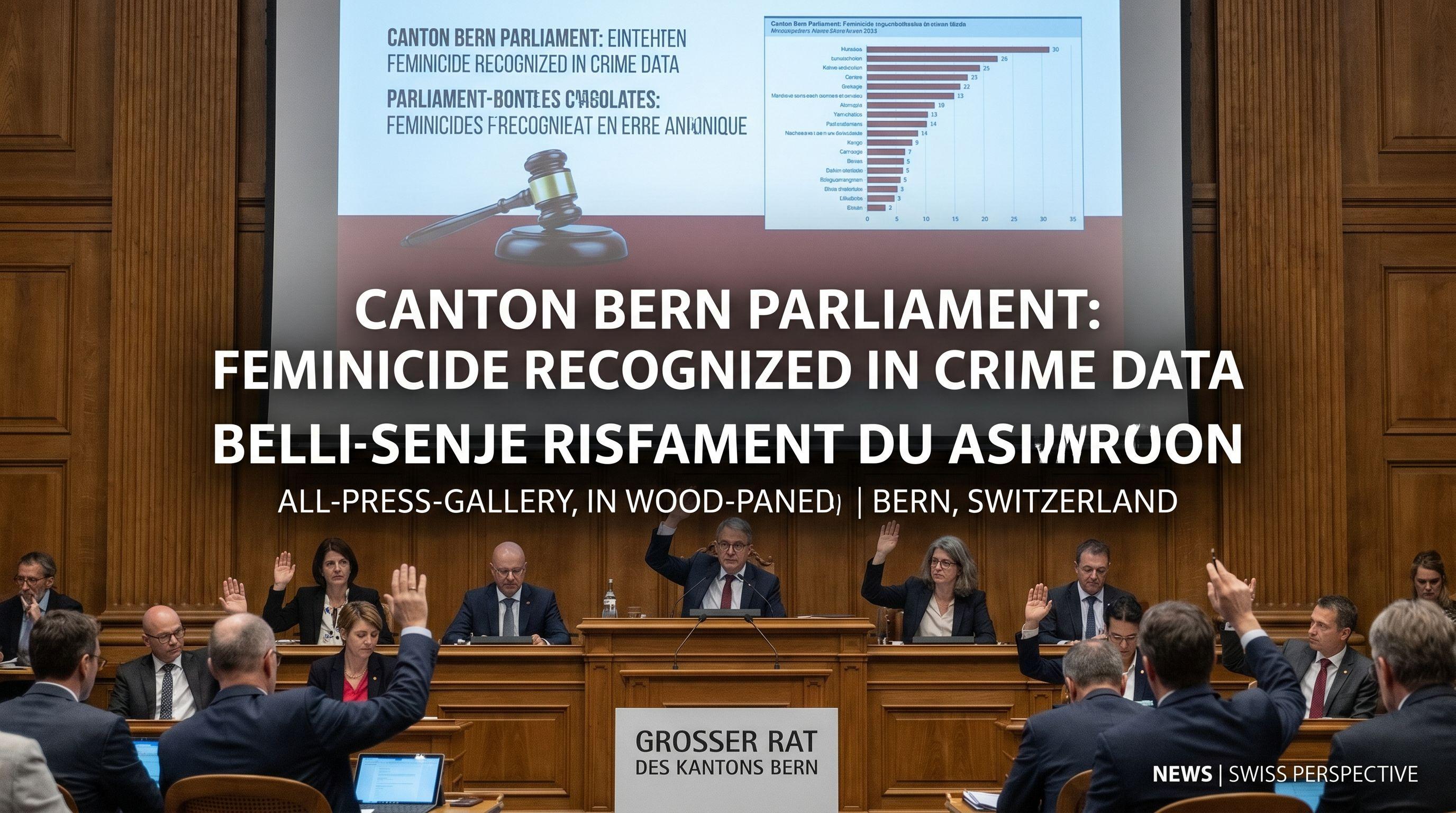 Canton Bern Parliament Approves Recognizing 'Feminicide' in Crime Data