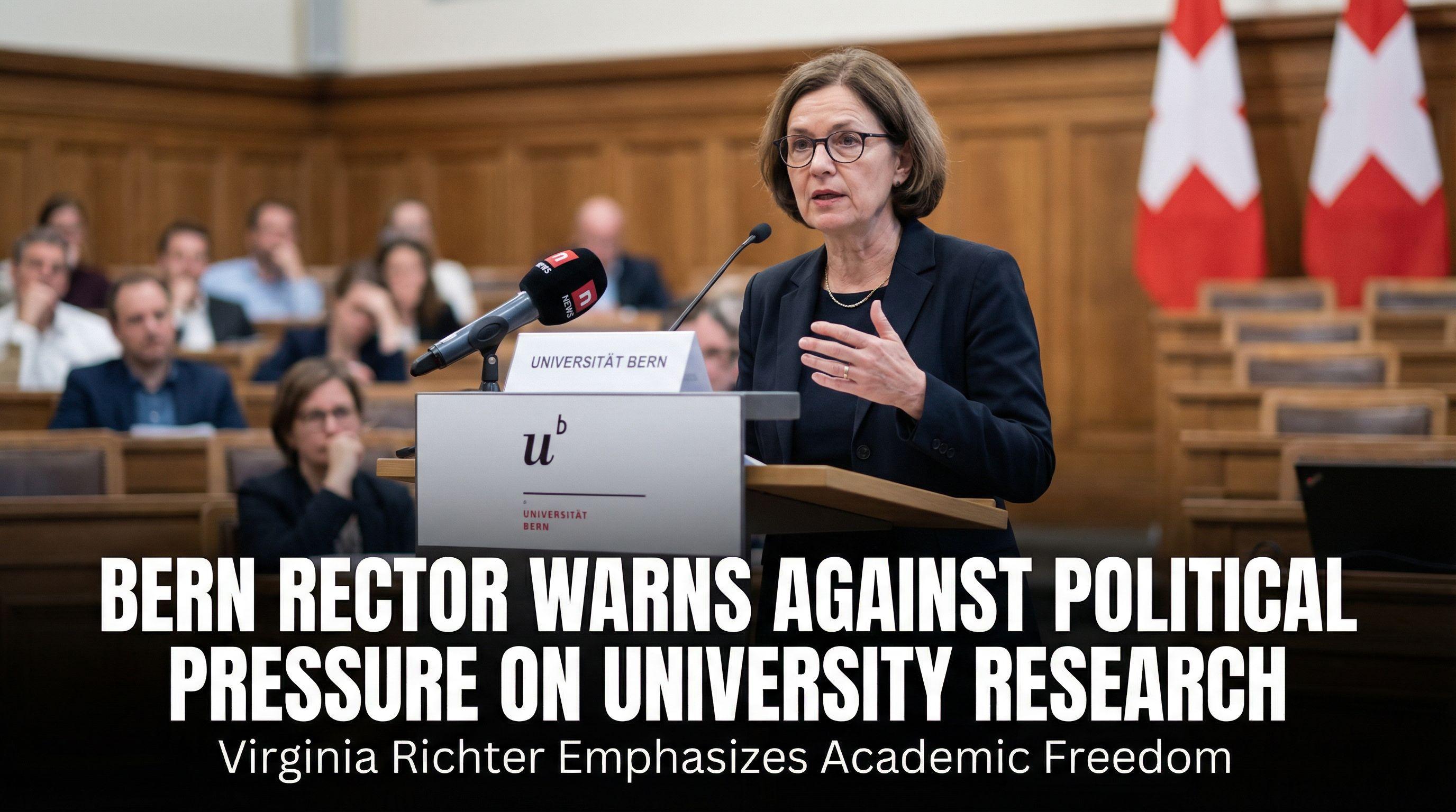 Bern Rector Warns Against Political Pressure on University Research