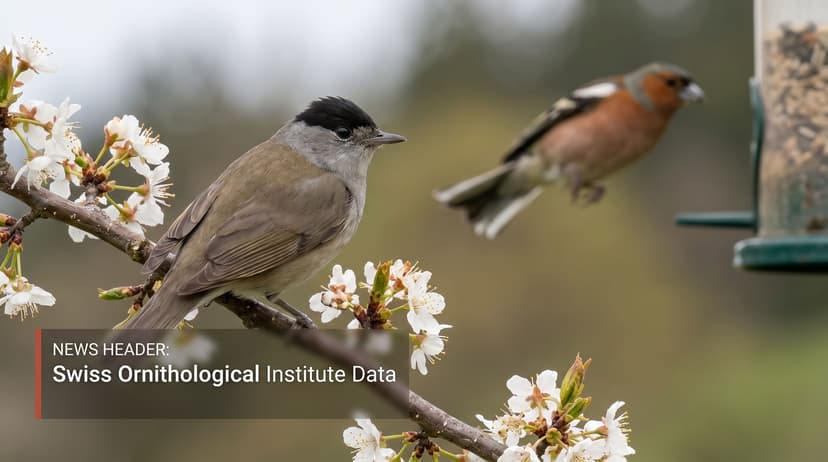 Blackcap Dethrones Chaffinch as Switzerland's Most Common Bird
