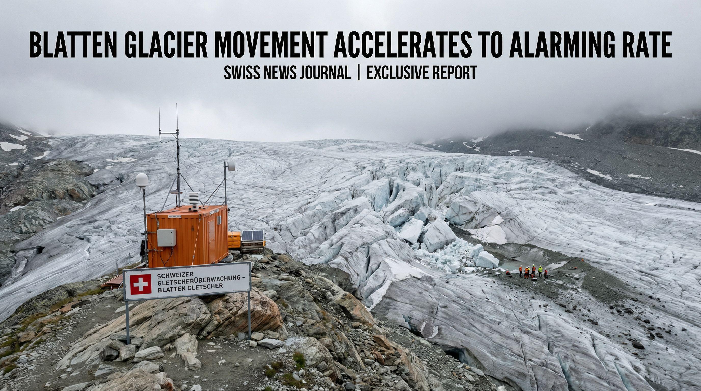 Blatten glacier movement accelerates to alarming rate