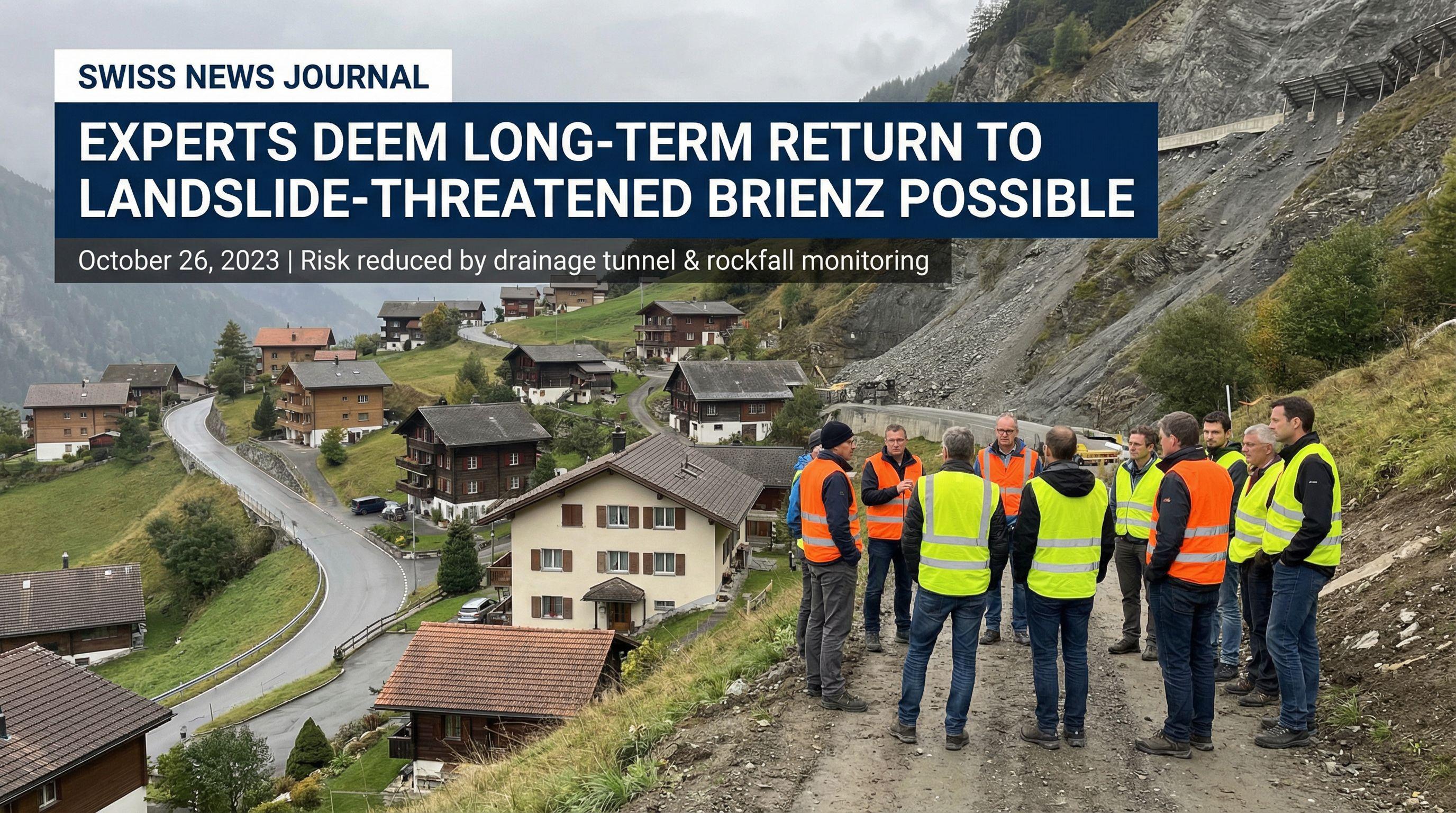Experts Deem Long-Term Return to Landslide-Threatened Brienz Possible