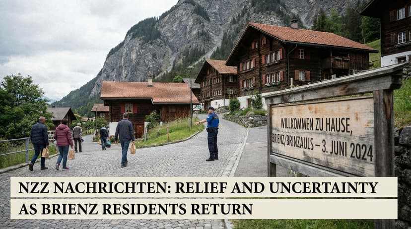 Relief and Uncertainty as Brienz Residents Return Home Over a Year After Landslide Evacuation