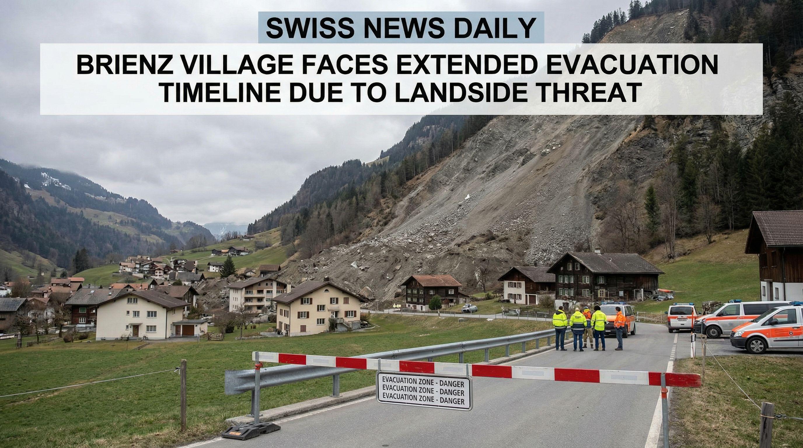 Brienz Village Faces Extended Evacuation Timeline Due to Landslide Threat