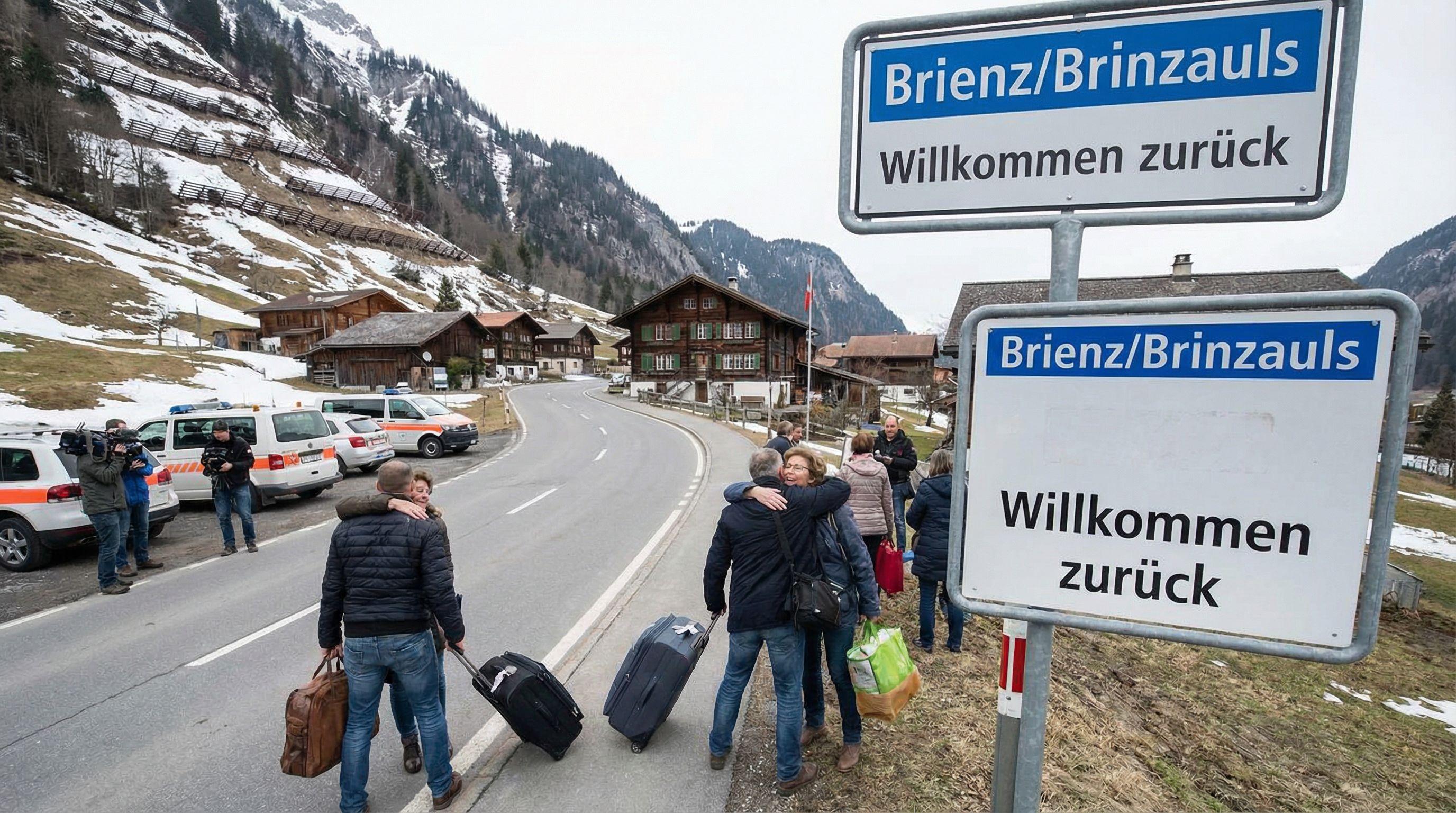 Residents of Landslide-Risk Village Brienz Return Home After Over a Year