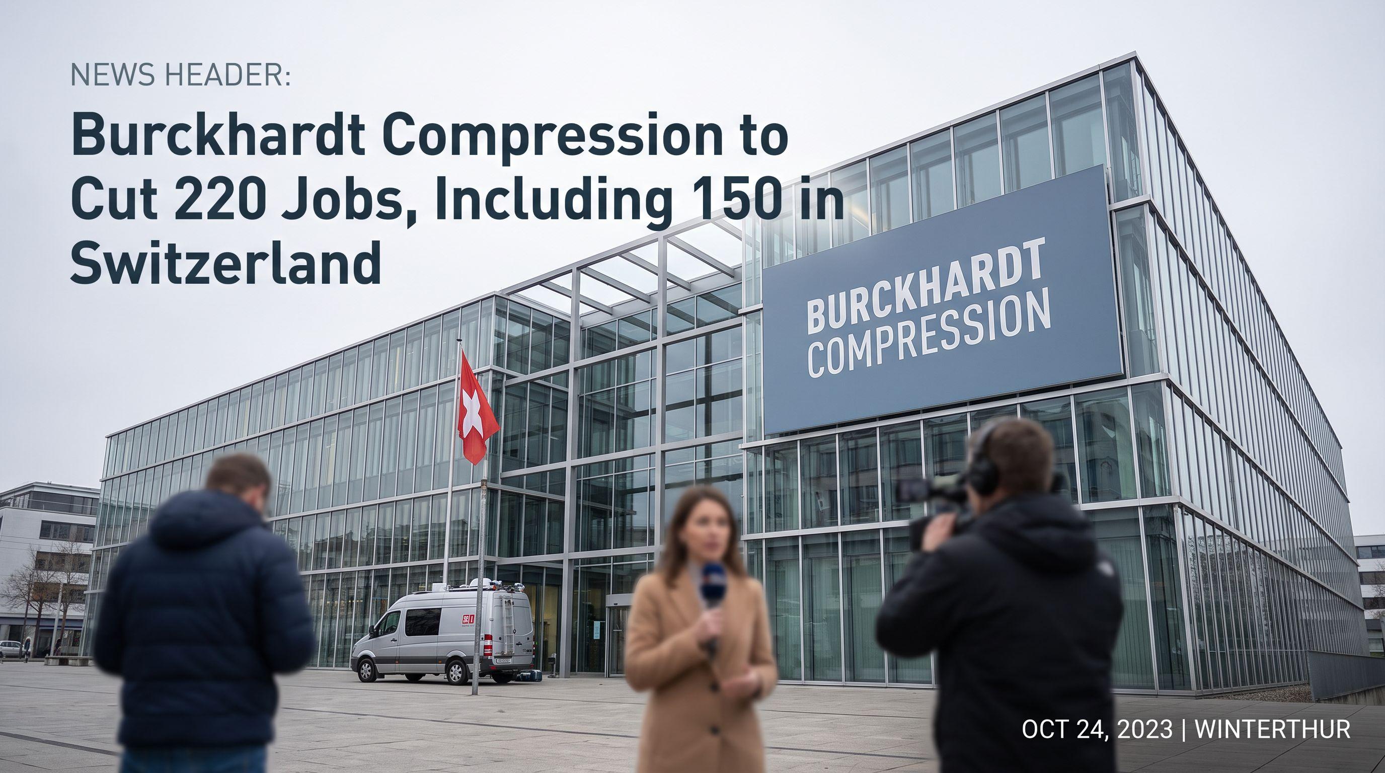Burckhardt Compression to Cut 220 Jobs, Including 150 in Switzerland