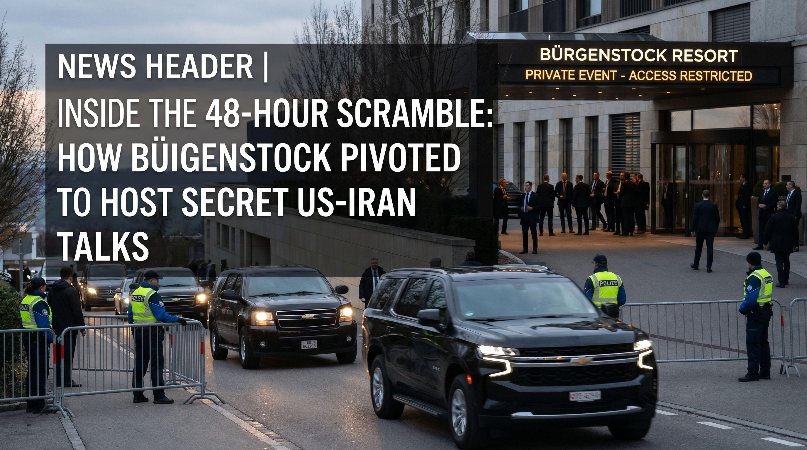 Inside the 48-Hour Scramble: How Bürgenstock Pivoted to Host Secret US-Iran Talks