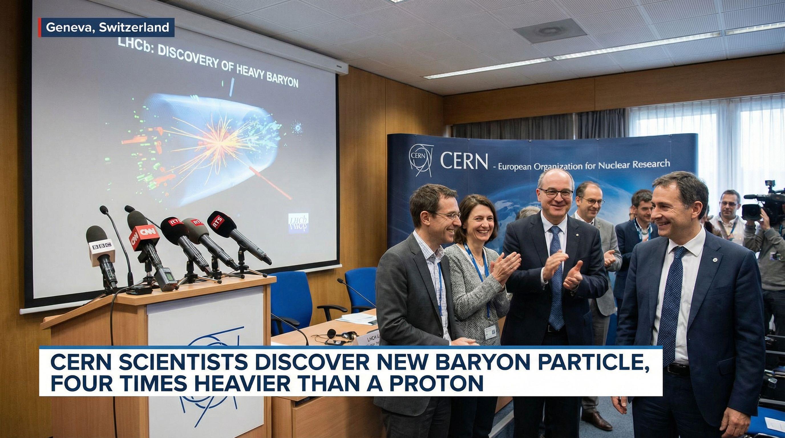 CERN Scientists Discover New Baryon Particle, Four Times Heavier Than a Proton