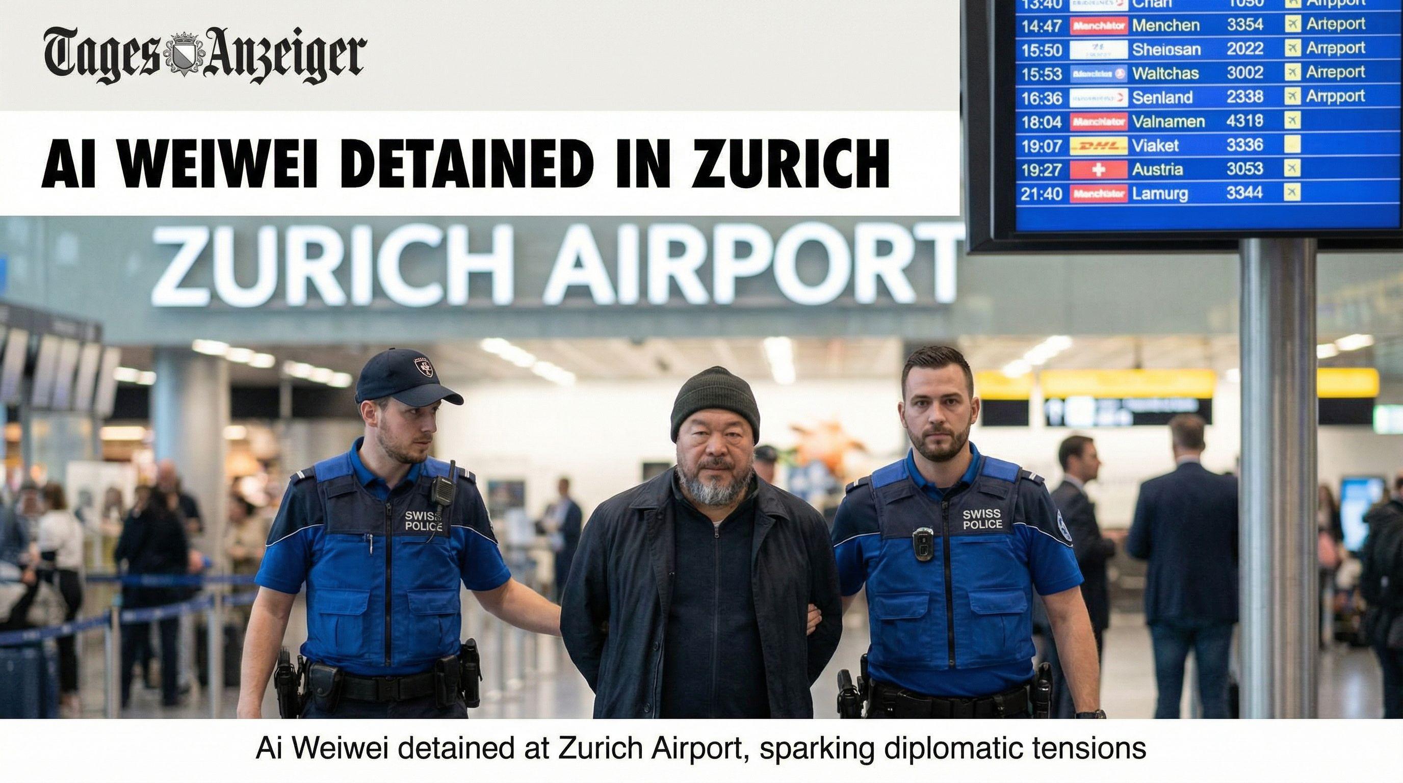 Chinese Artist Ai Weiwei Detained at Zurich Airport