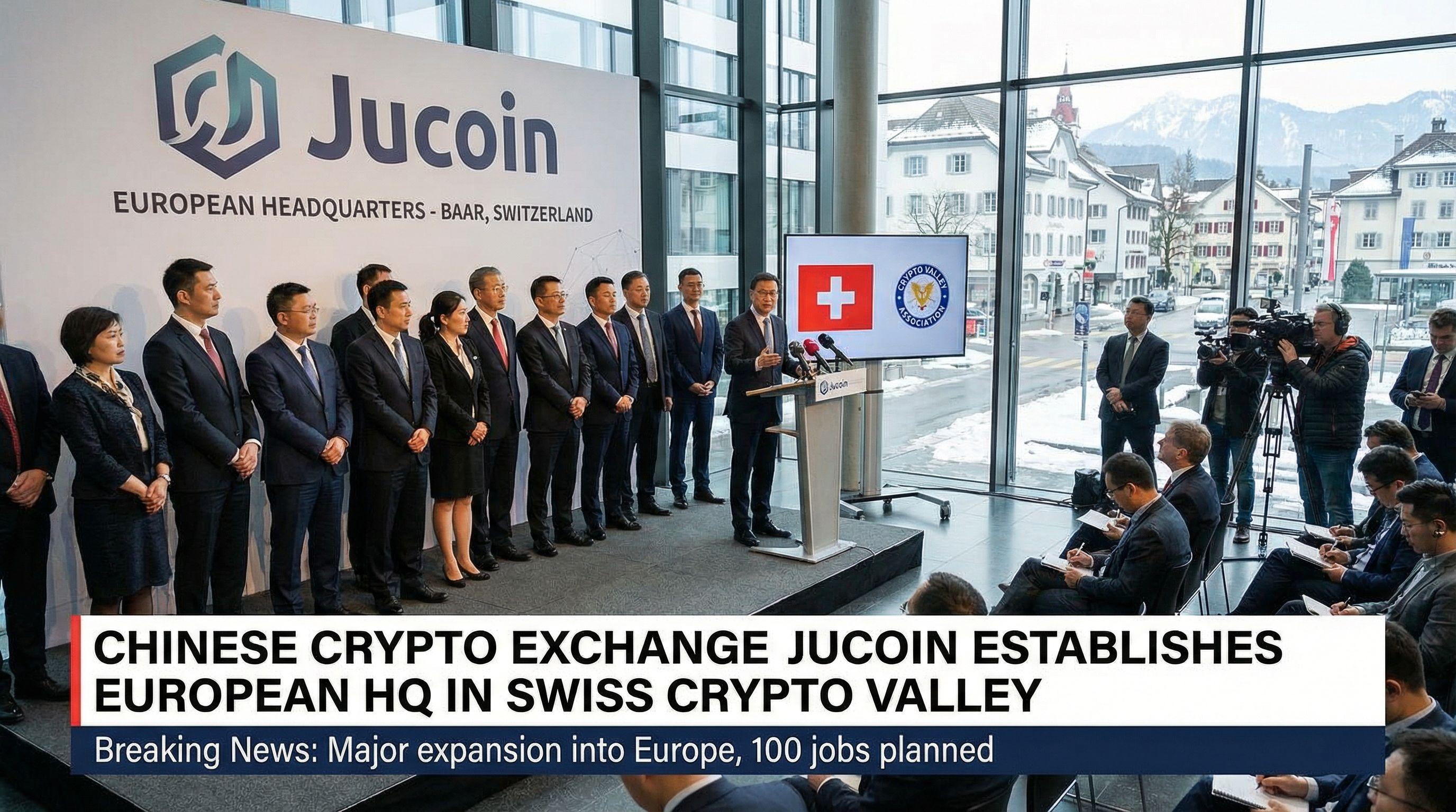Chinese crypto exchange Jucoin establishes European HQ in Swiss Crypto Valley