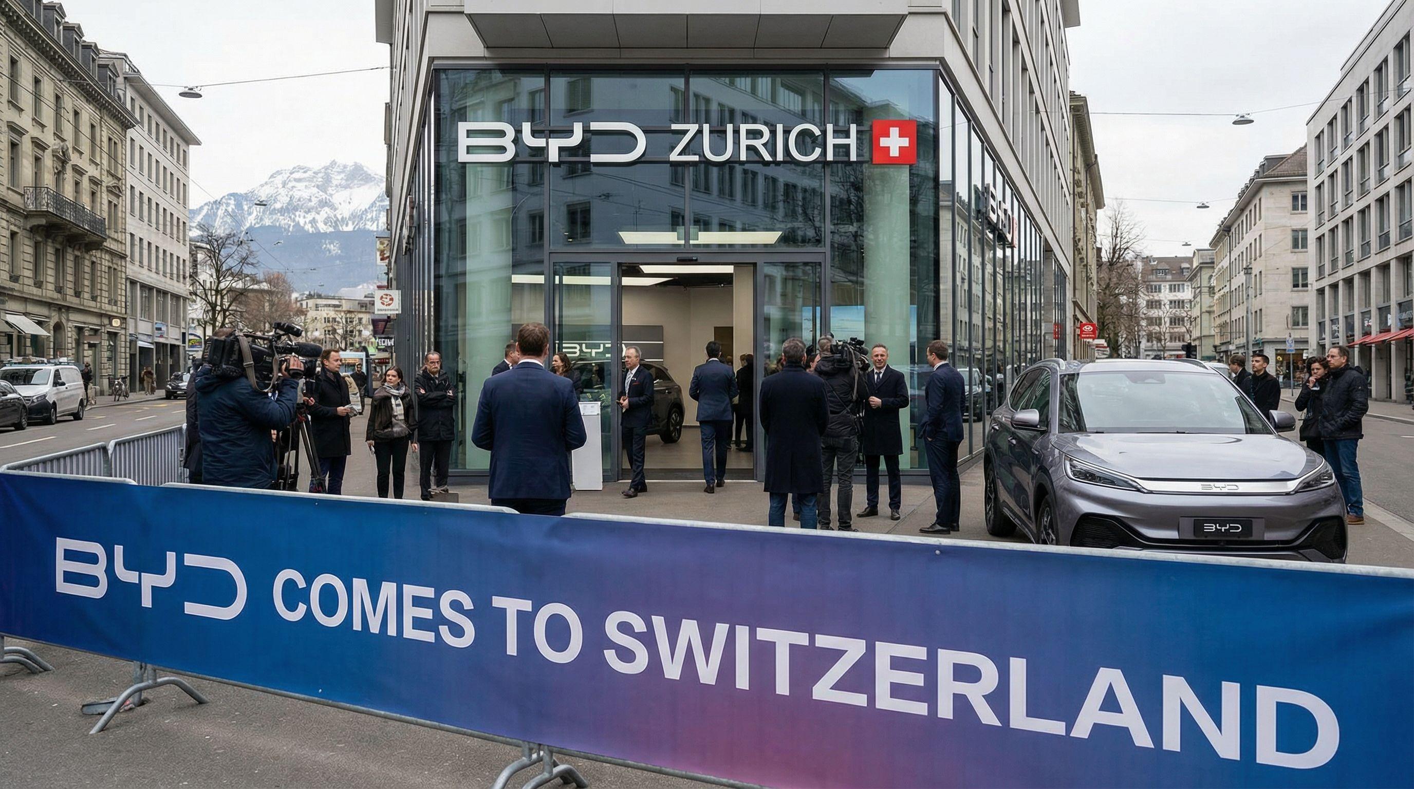 Chinese EV Giant BYD Launches Swiss Operations