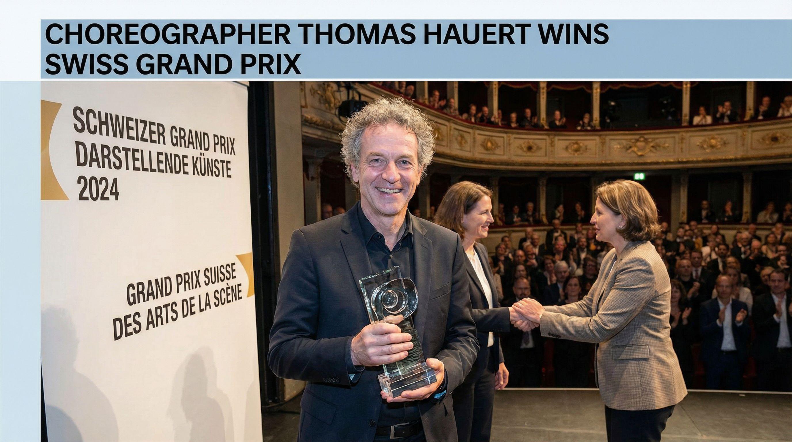 Choreographer Thomas Hauert Wins Swiss Grand Prix