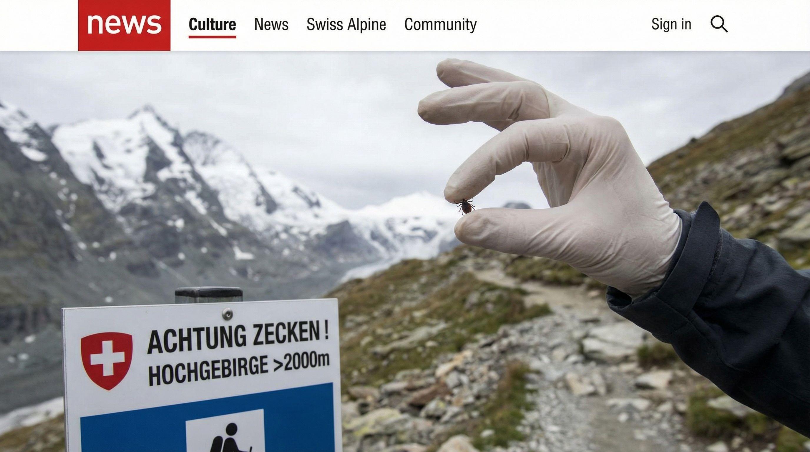 Climate Change Pushes Ticks to Higher Swiss Alpine Regions