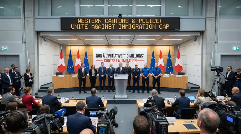 Western Cantons and Police Unite in Opposition to 'No to 10 Million' Immigration Initiative