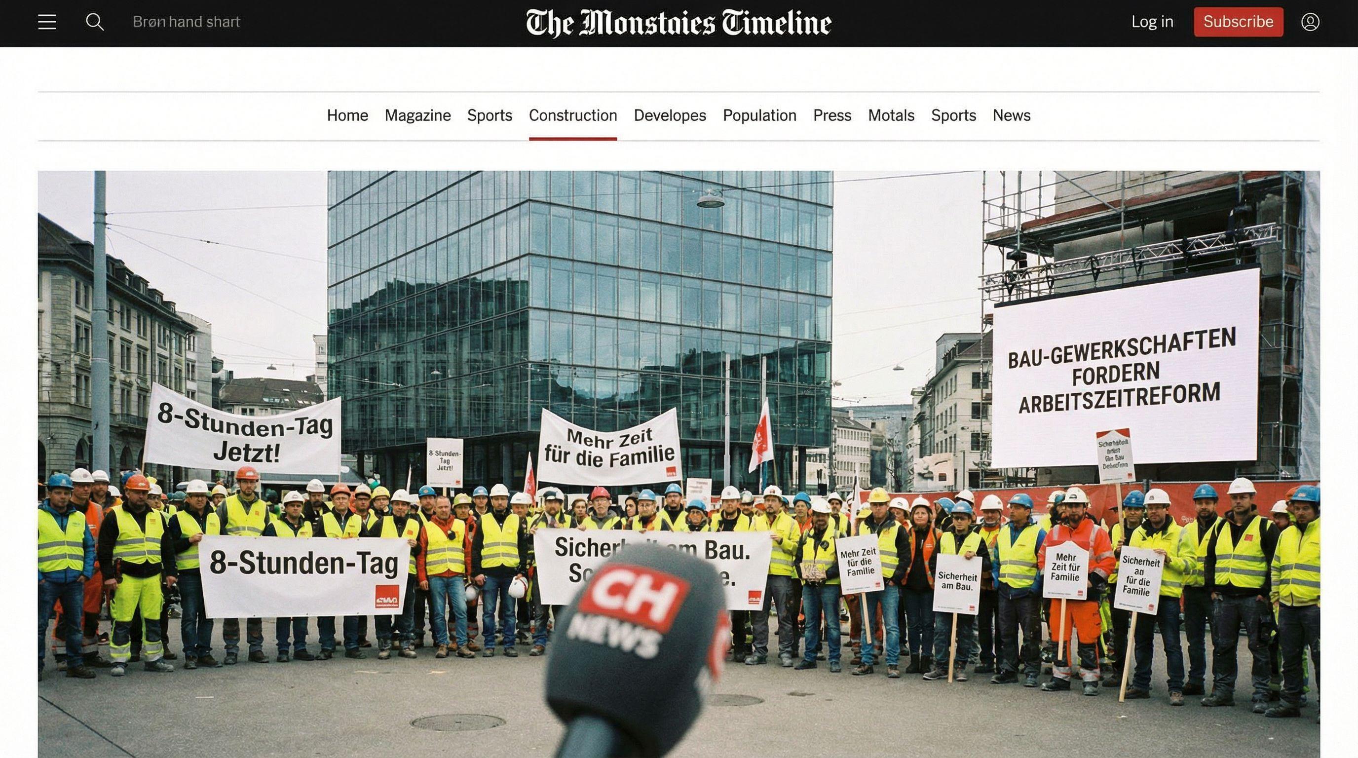 Construction unions demand 8-hour workday reform