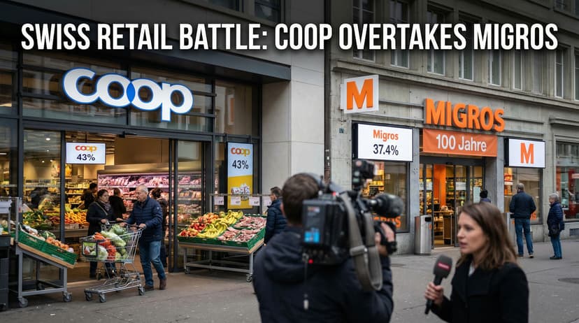 Coop Overtakes Migros in Swiss Retail Battle as Orange Giant Loses Market Share