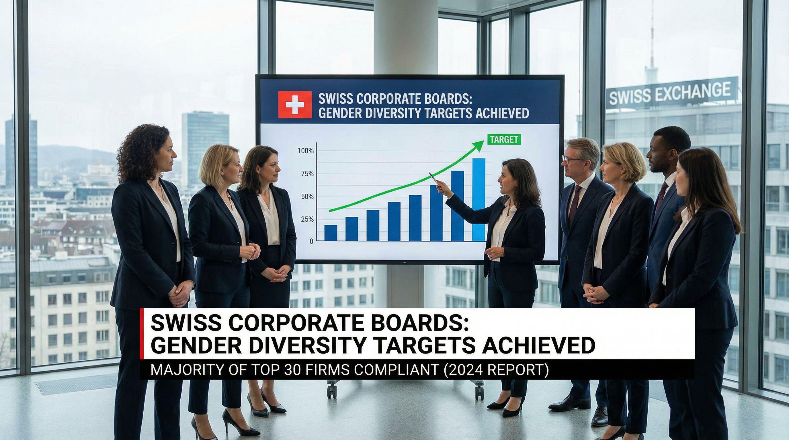 Corporate Gender Quotas Show Results as Majority of Top Swiss Firms Hit Target