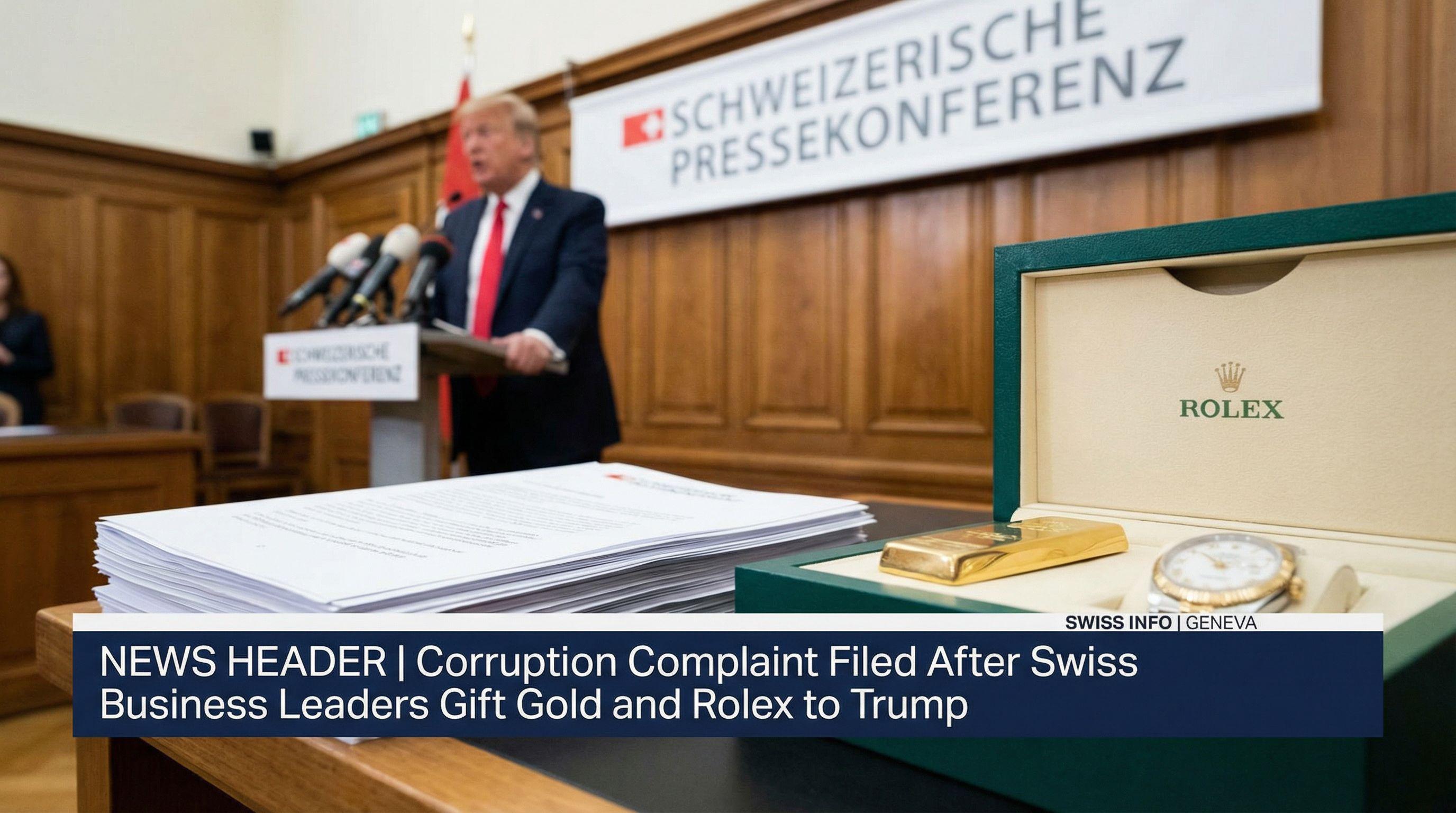 Corruption Complaint Filed After Swiss Business Leaders Gift Gold and Rolex to Trump