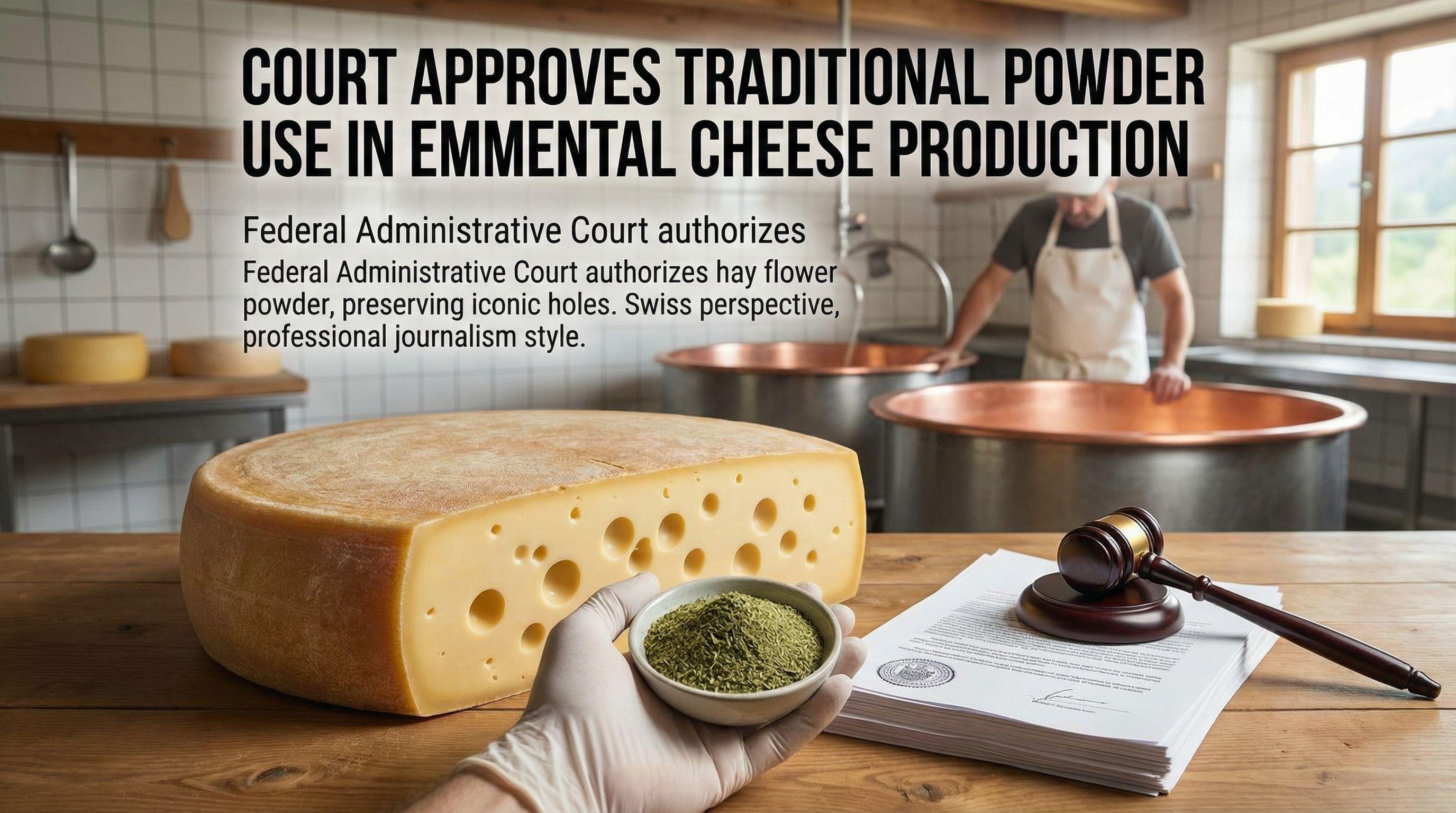 Court Approves Traditional Powder Use in Emmental Cheese Production