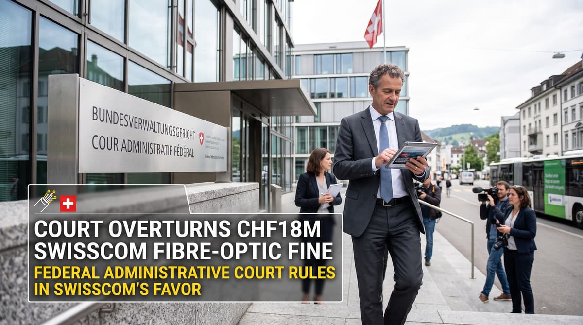 Court overturns CHF18m Swisscom fibre-optic fine