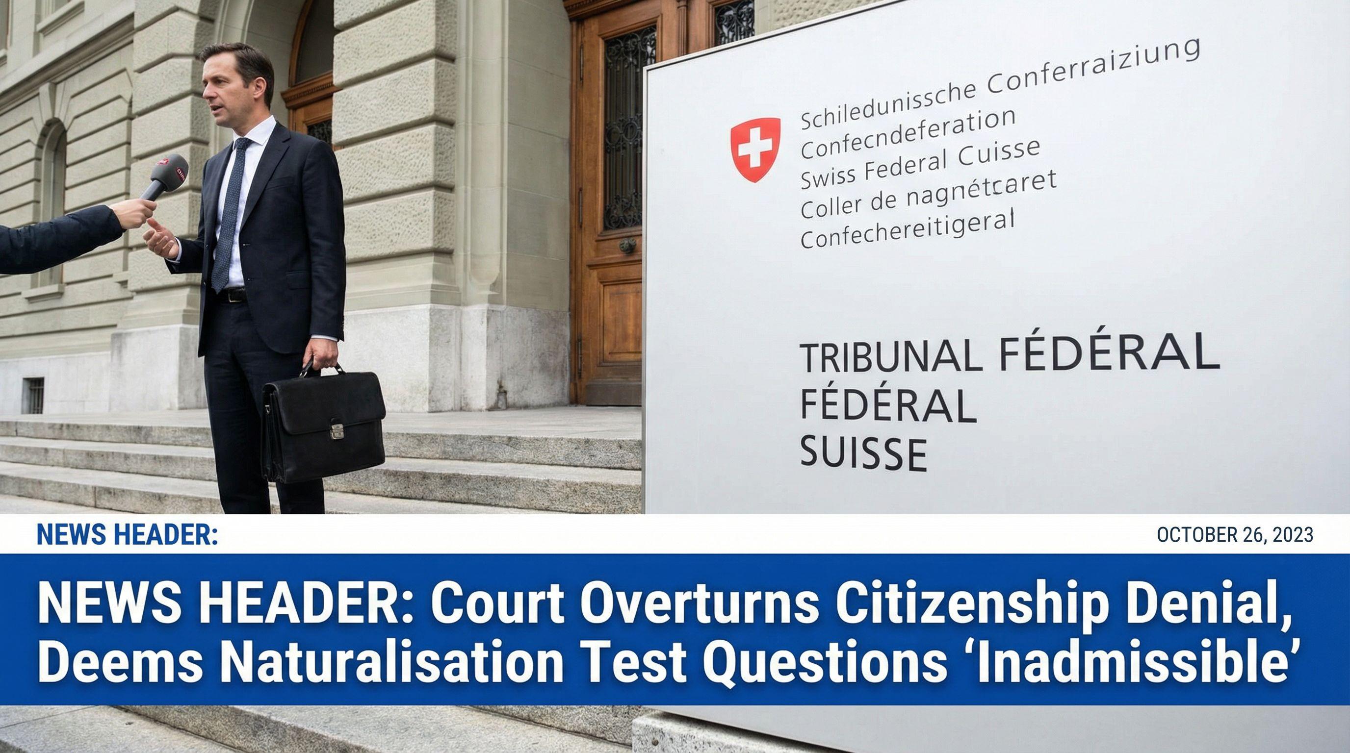 Court Overturns Citizenship Denial, Deems Naturalisation Test Questions 'Inadmissible'