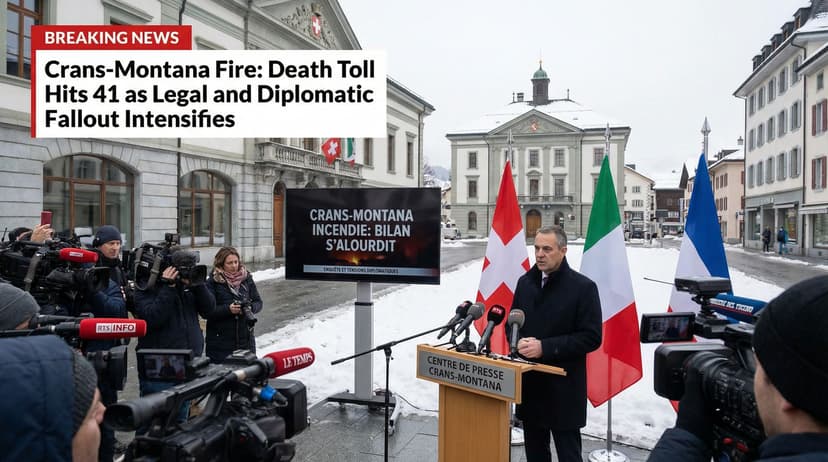 Crans-Montana Fire: Death Toll Hits 41 as Legal and Diplomatic Fallout Intensifies